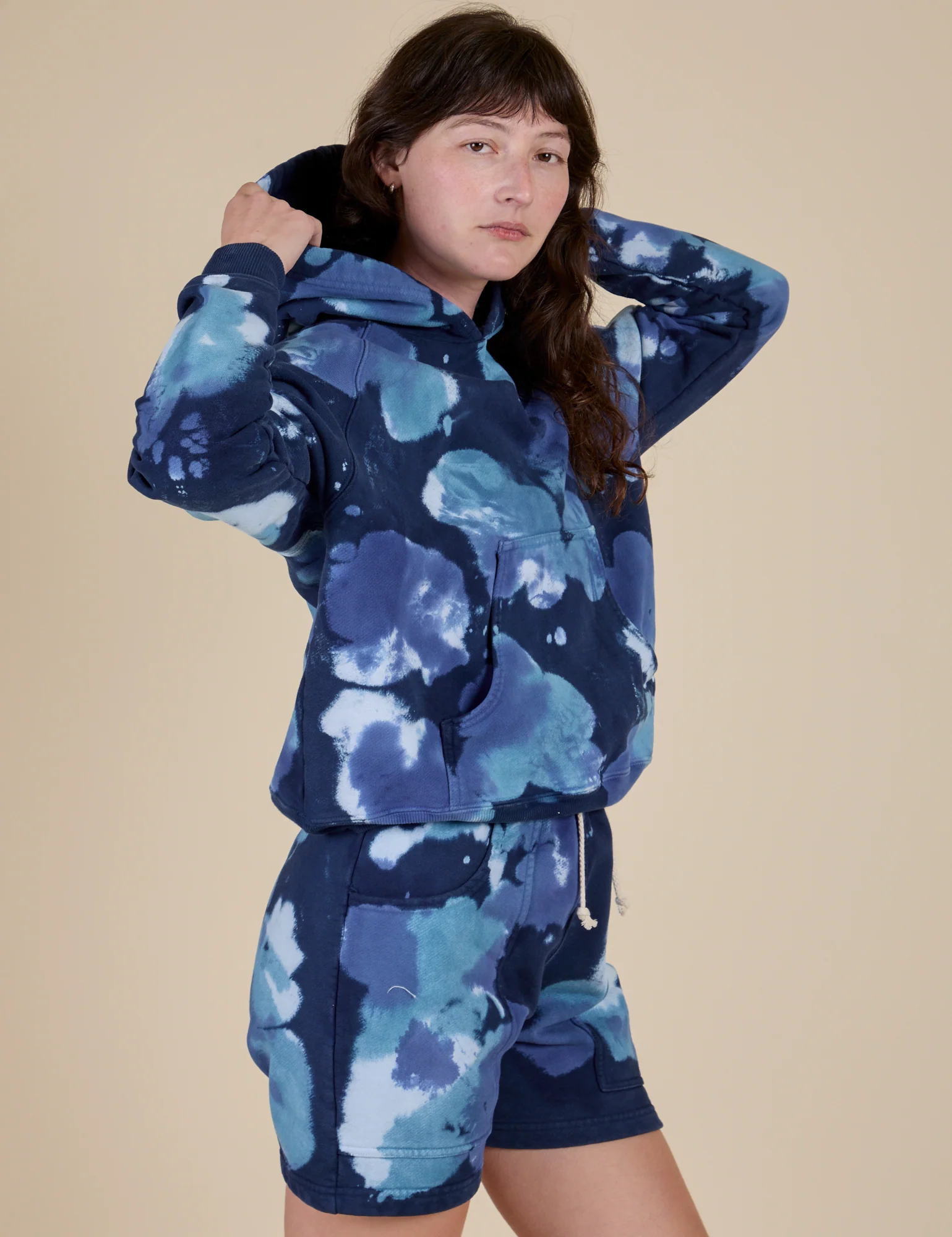 Heavyweight Oversized Hoodie - Blue Magic Waters - Image 14
