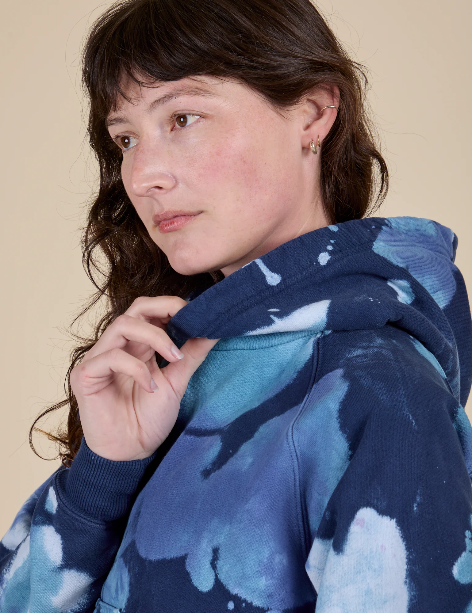 Heavyweight Oversized Hoodie - Blue Magic Waters - Image 17
