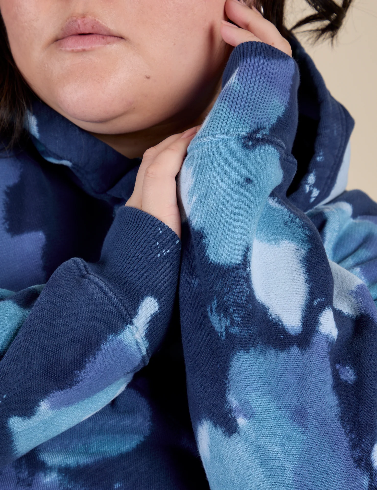 Heavyweight Oversized Hoodie - Blue Magic Waters - Image 4