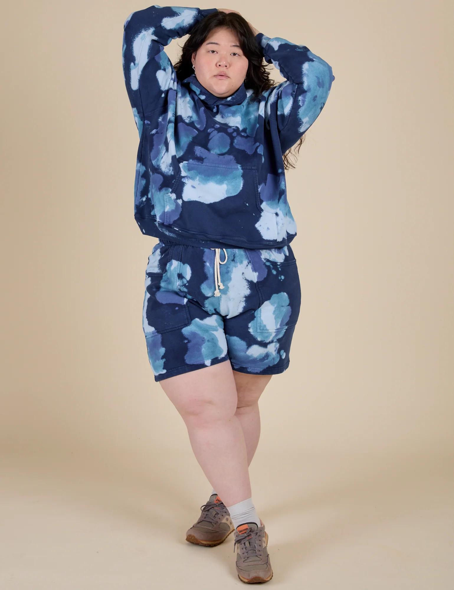 Heavyweight Oversized Hoodie - Blue Magic Waters - Image 5