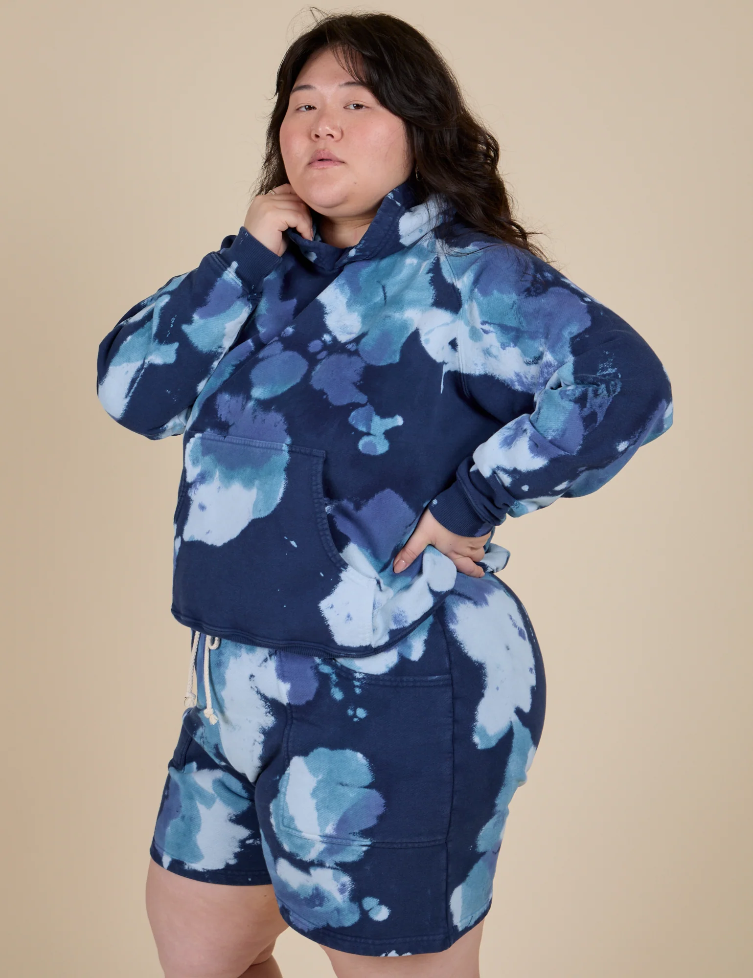 Heavyweight Oversized Hoodie - Blue Magic Waters - Image 6