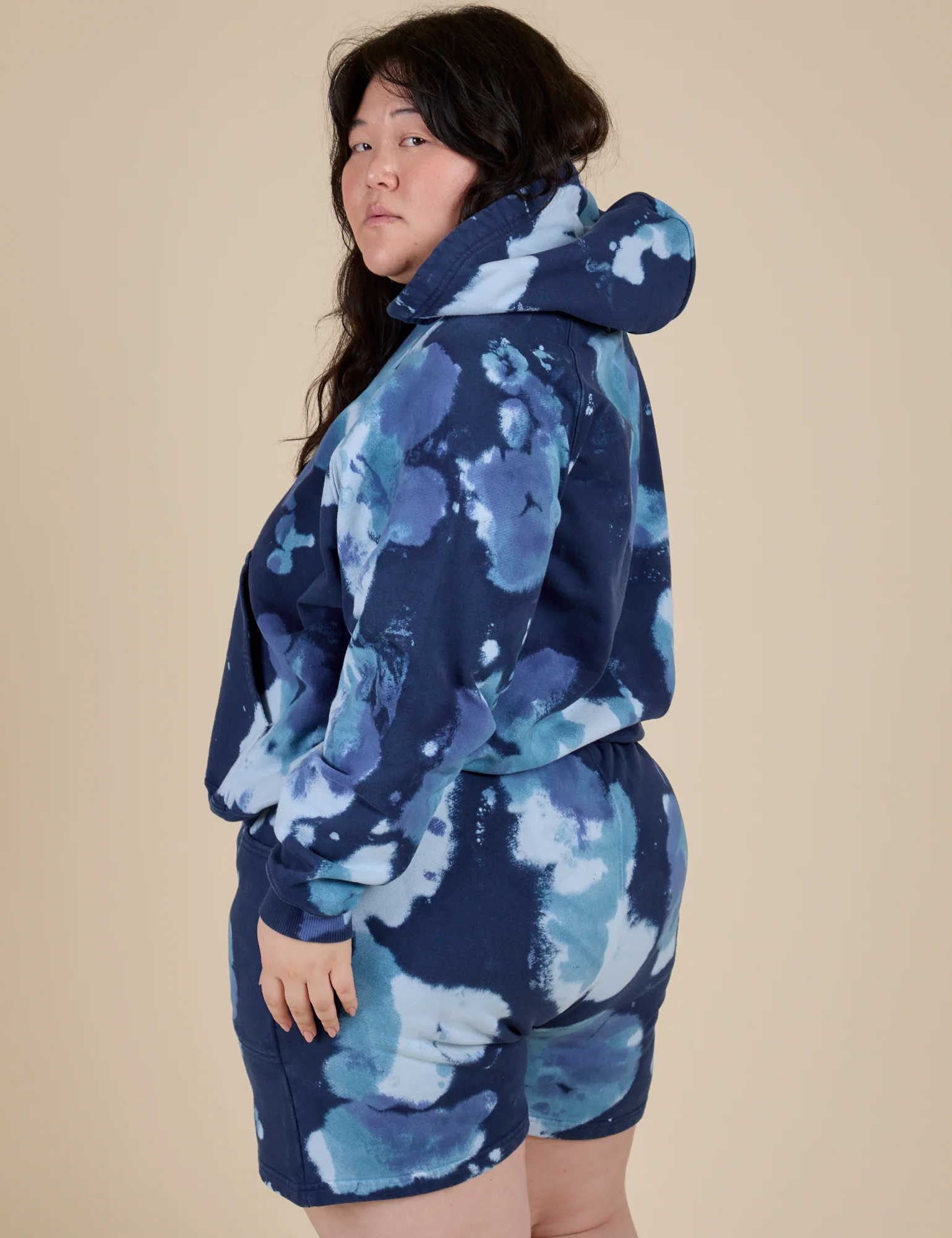 Heavyweight Oversized Hoodie - Blue Magic Waters - Image 8