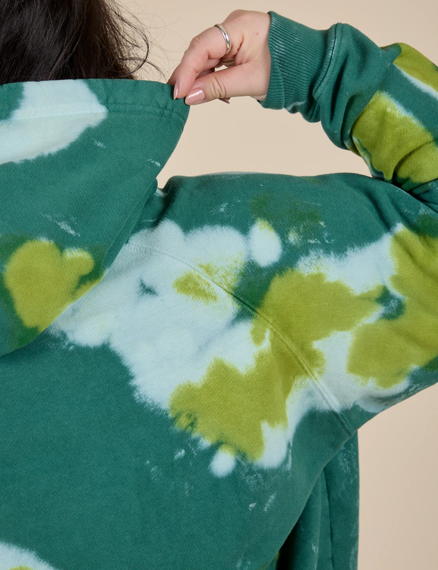 Heavyweight Oversized Hoodie - Green Magic Waters - Image 8