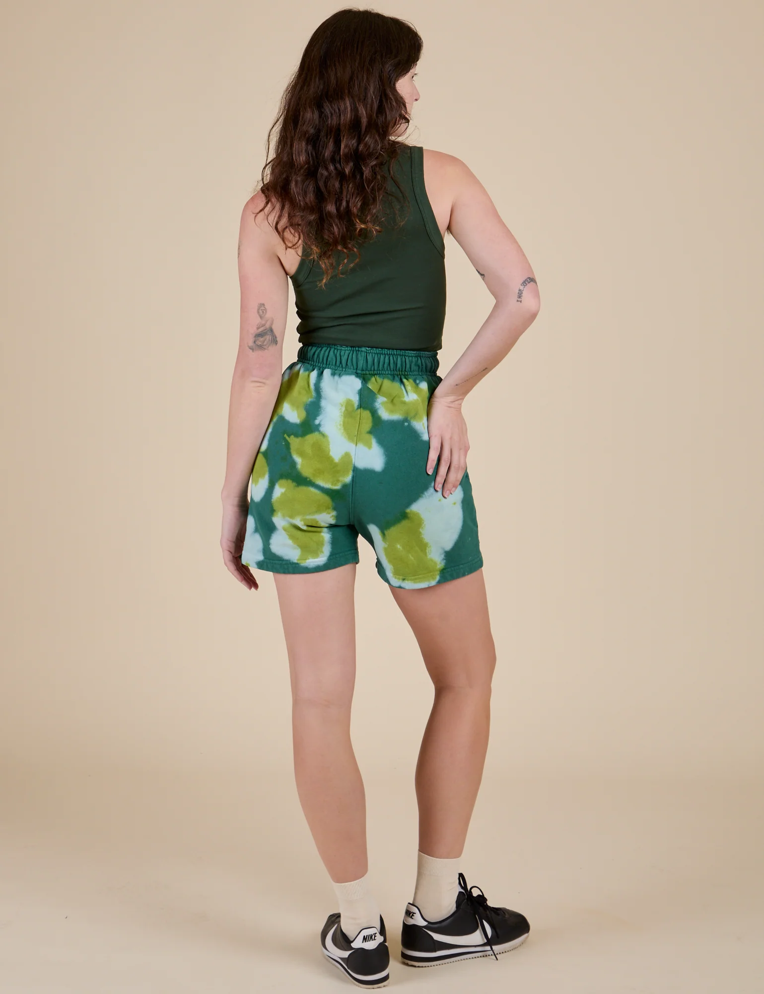 Heavyweight Sweat Shorts - Green Magic Waters - Image 13