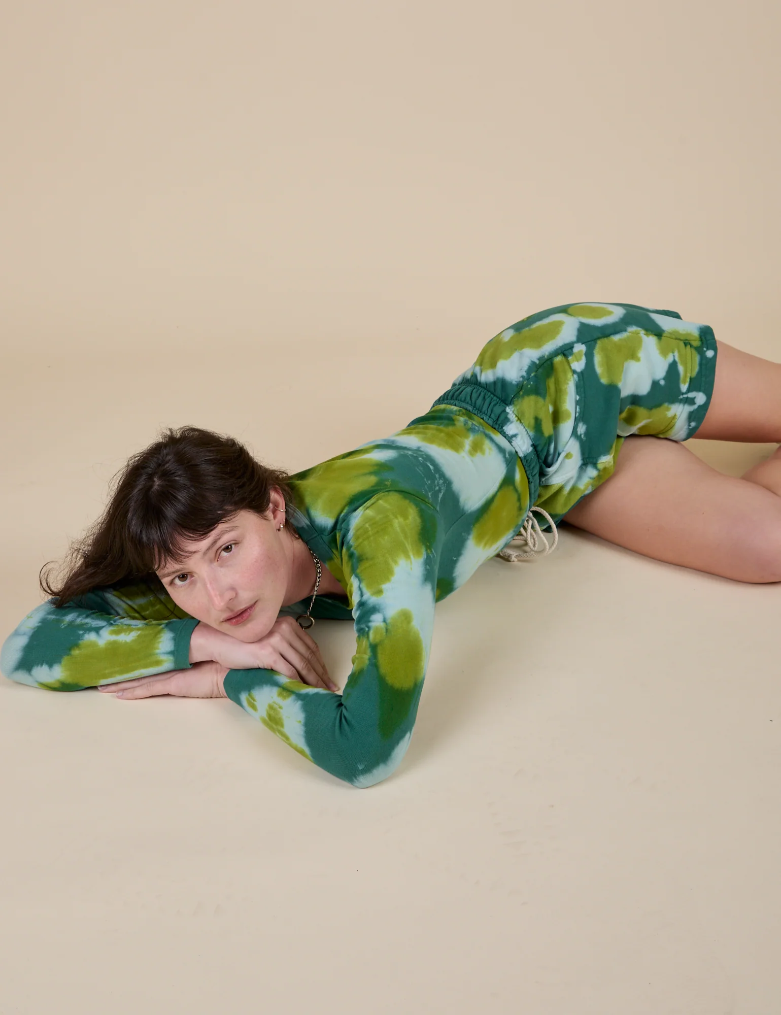 Heavyweight Sweat Shorts - Green Magic Waters - Image 17
