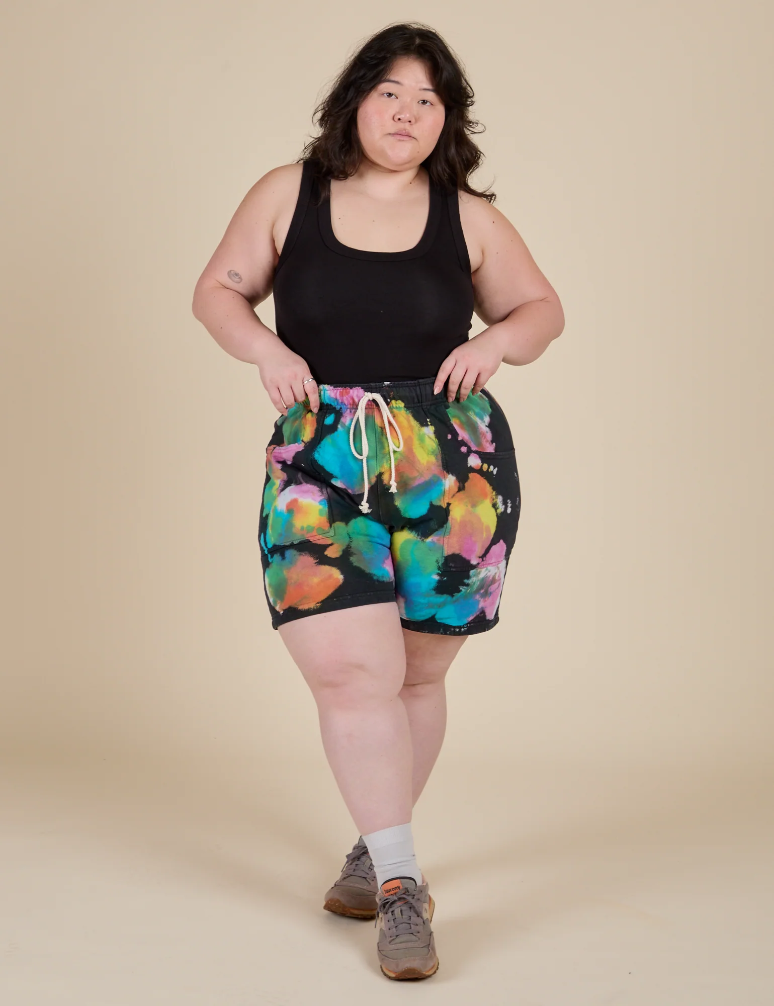 Heavyweight Sweat Shorts - Rainbow Magic Waters - Image 3
