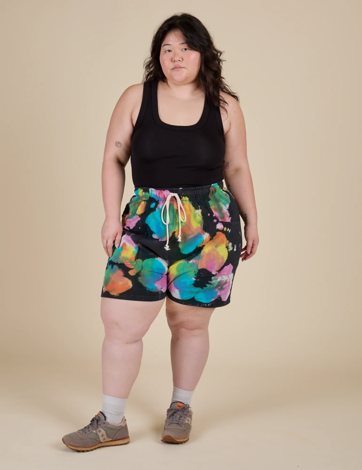 Heavyweight Sweat Shorts - Rainbow Magic Waters - Image 5