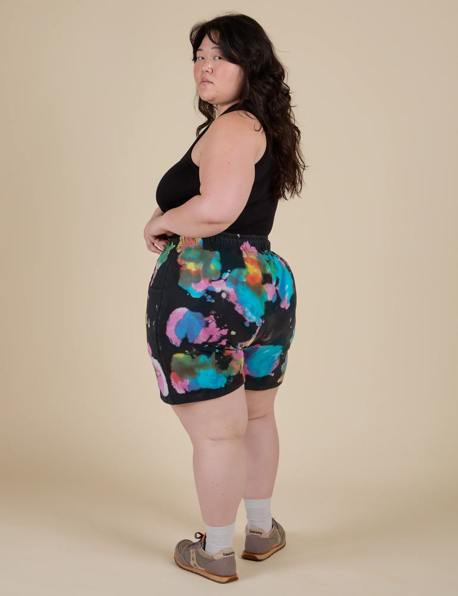 Heavyweight Sweat Shorts - Rainbow Magic Waters - Image 6