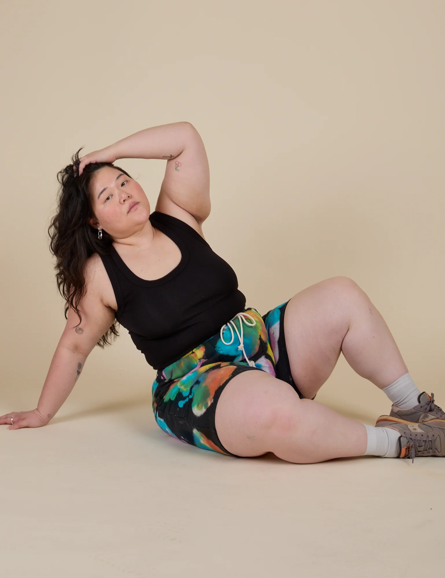 Heavyweight Sweat Shorts - Rainbow Magic Waters - Image 9