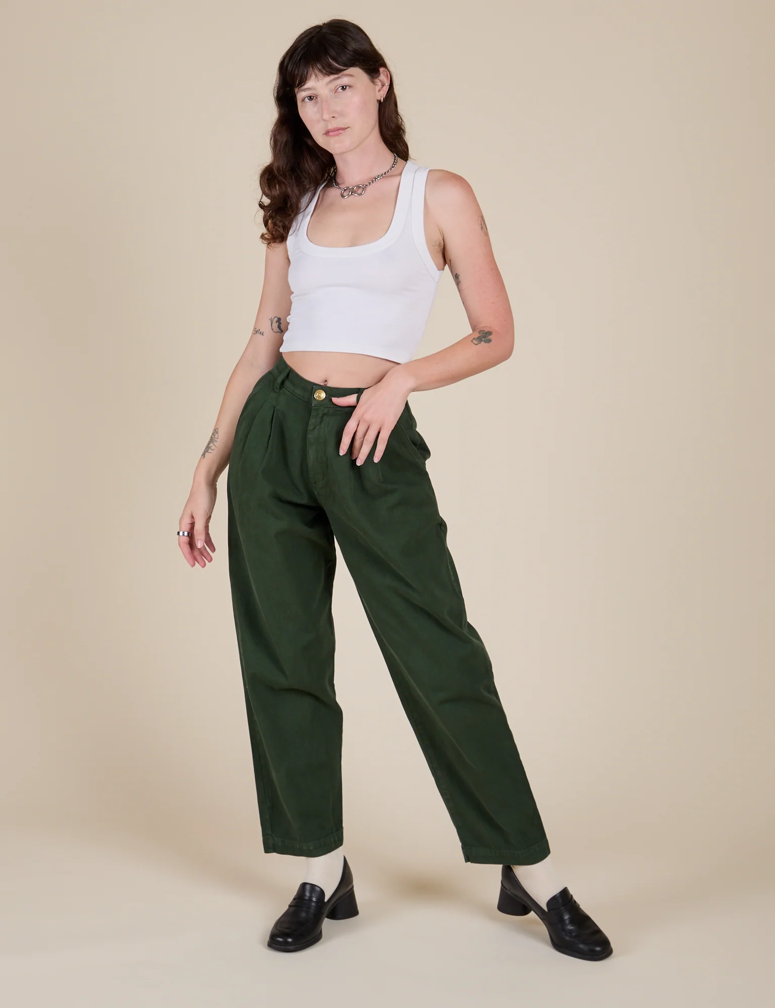 Heavyweight Trousers - Swamp Green