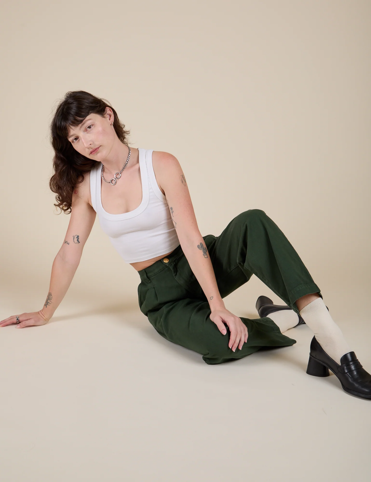 Heavyweight Trousers - Swamp Green - Image 11