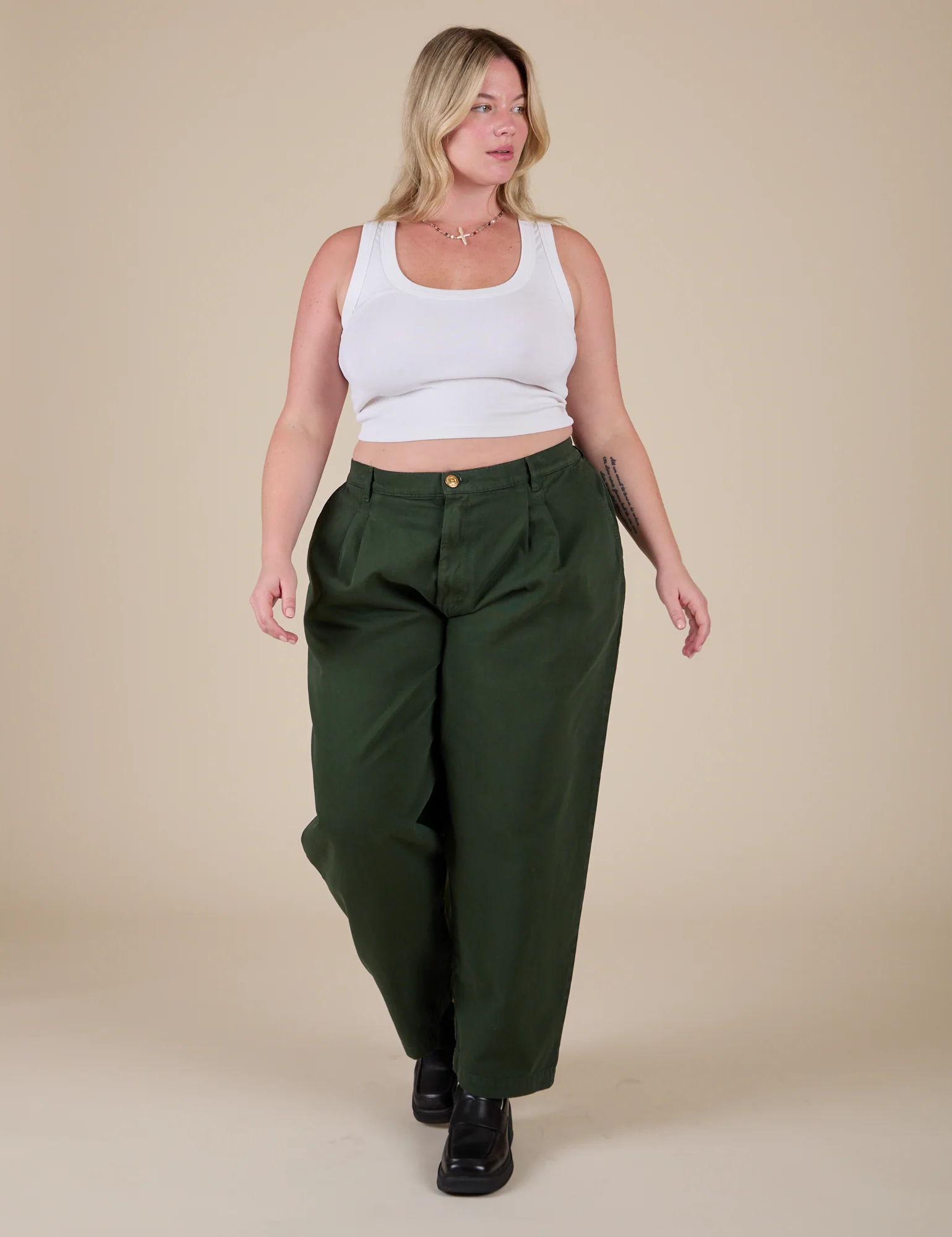 Heavyweight Trousers - Swamp Green - Image 14