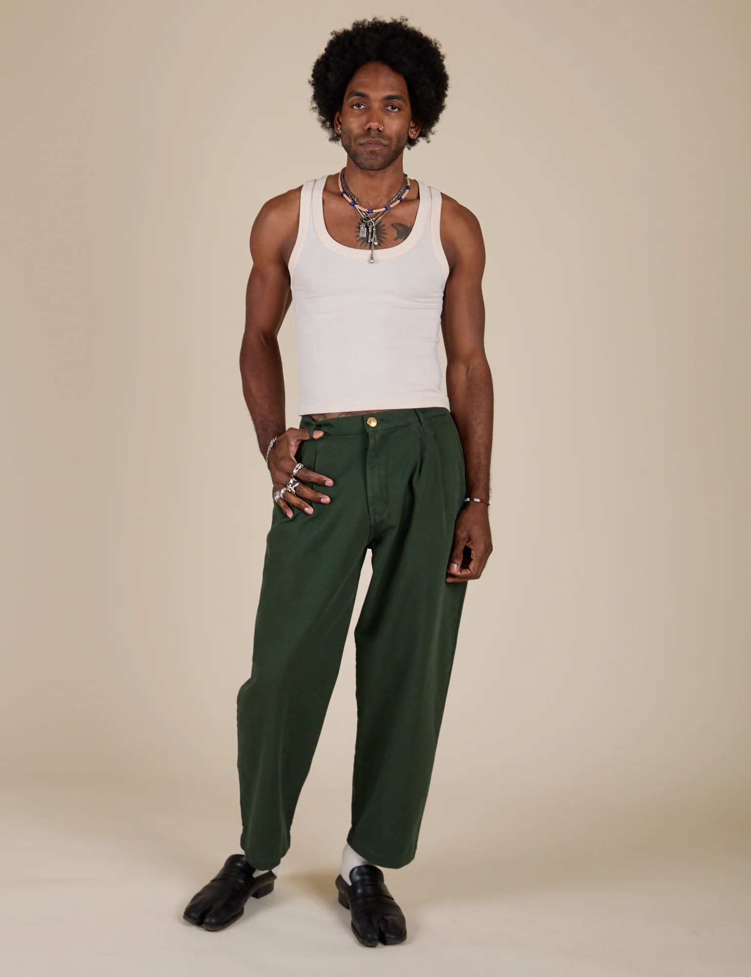 Heavyweight Trousers - Swamp Green - Image 21