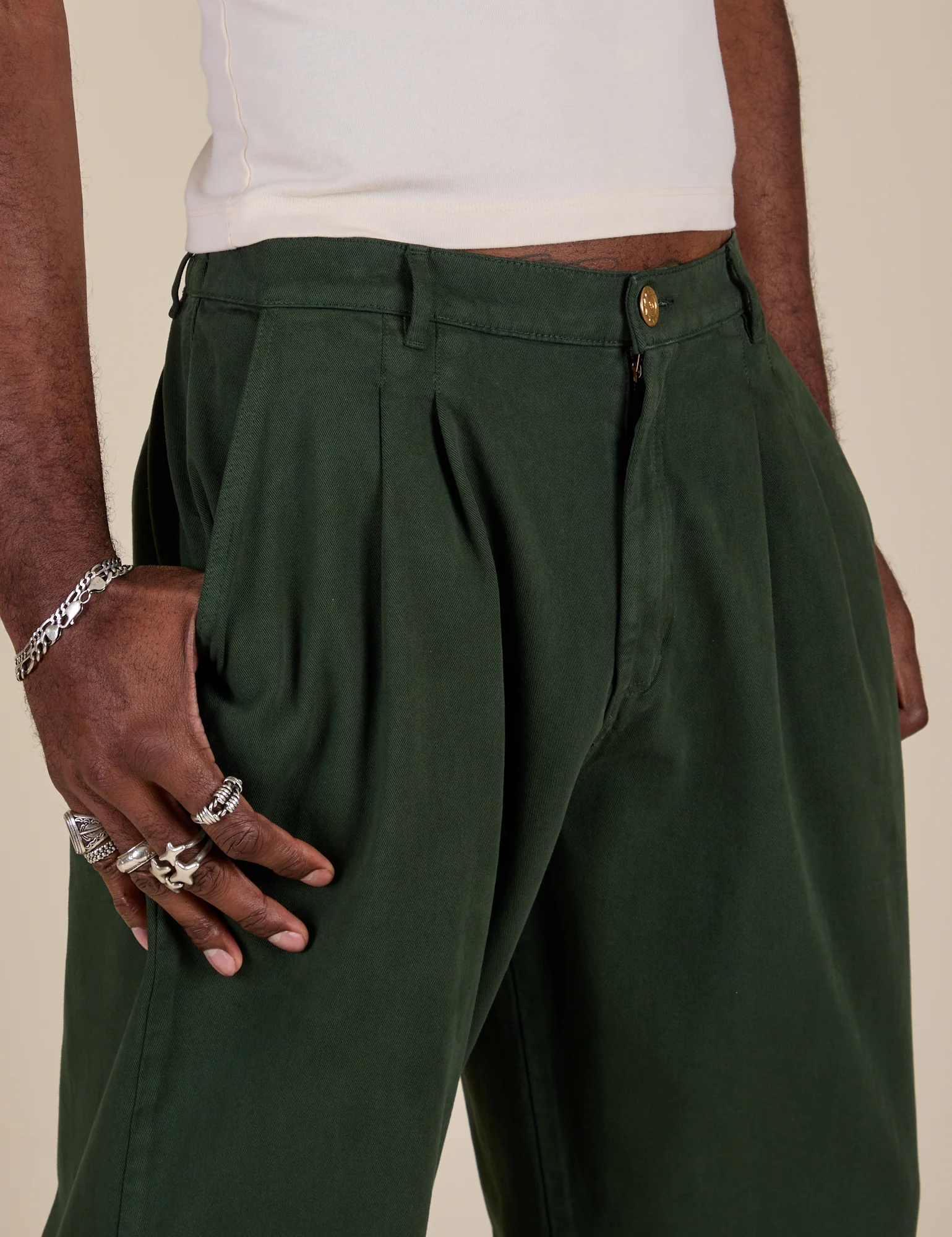 Heavyweight Trousers - Swamp Green - Image 22