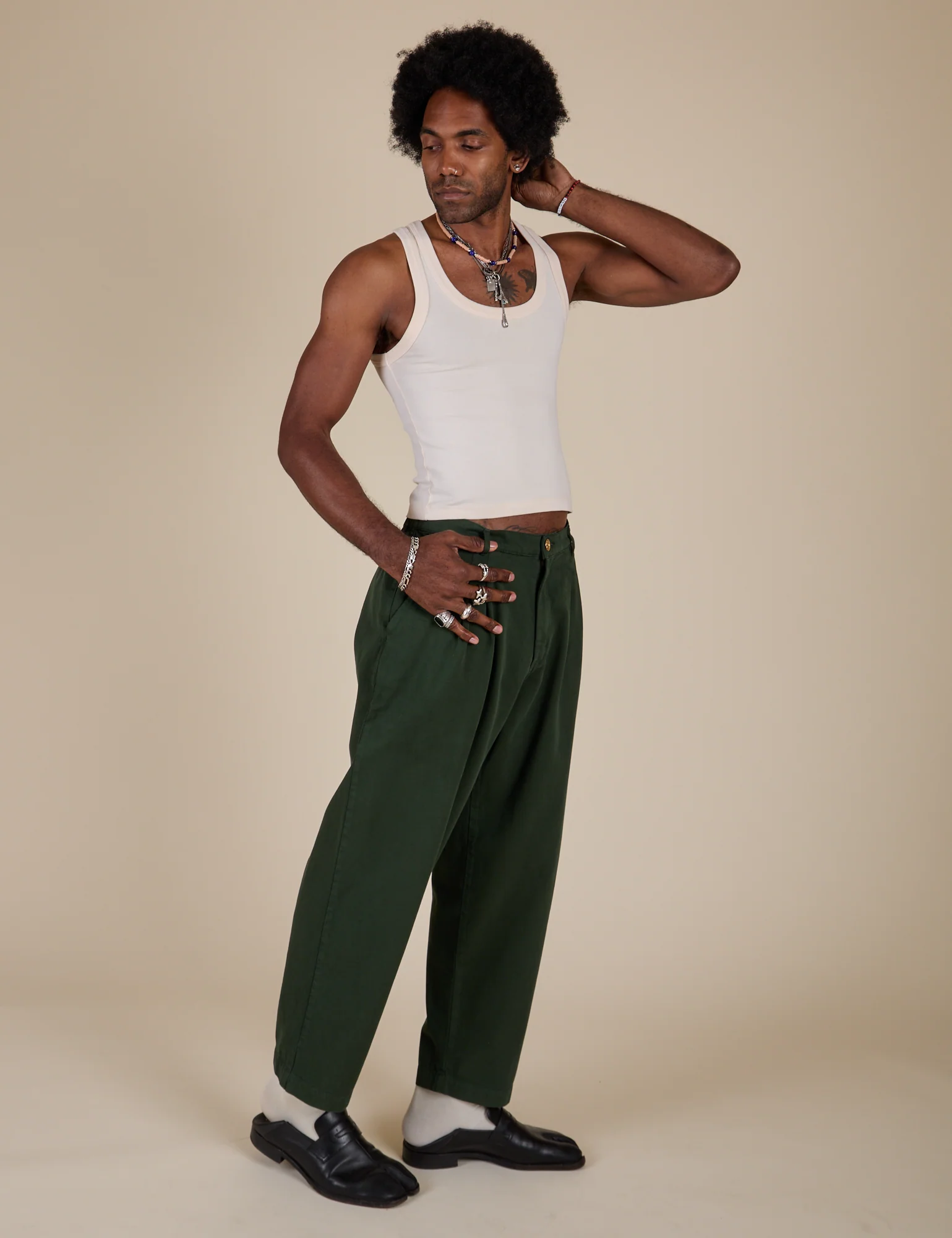 Heavyweight Trousers - Swamp Green - Image 24