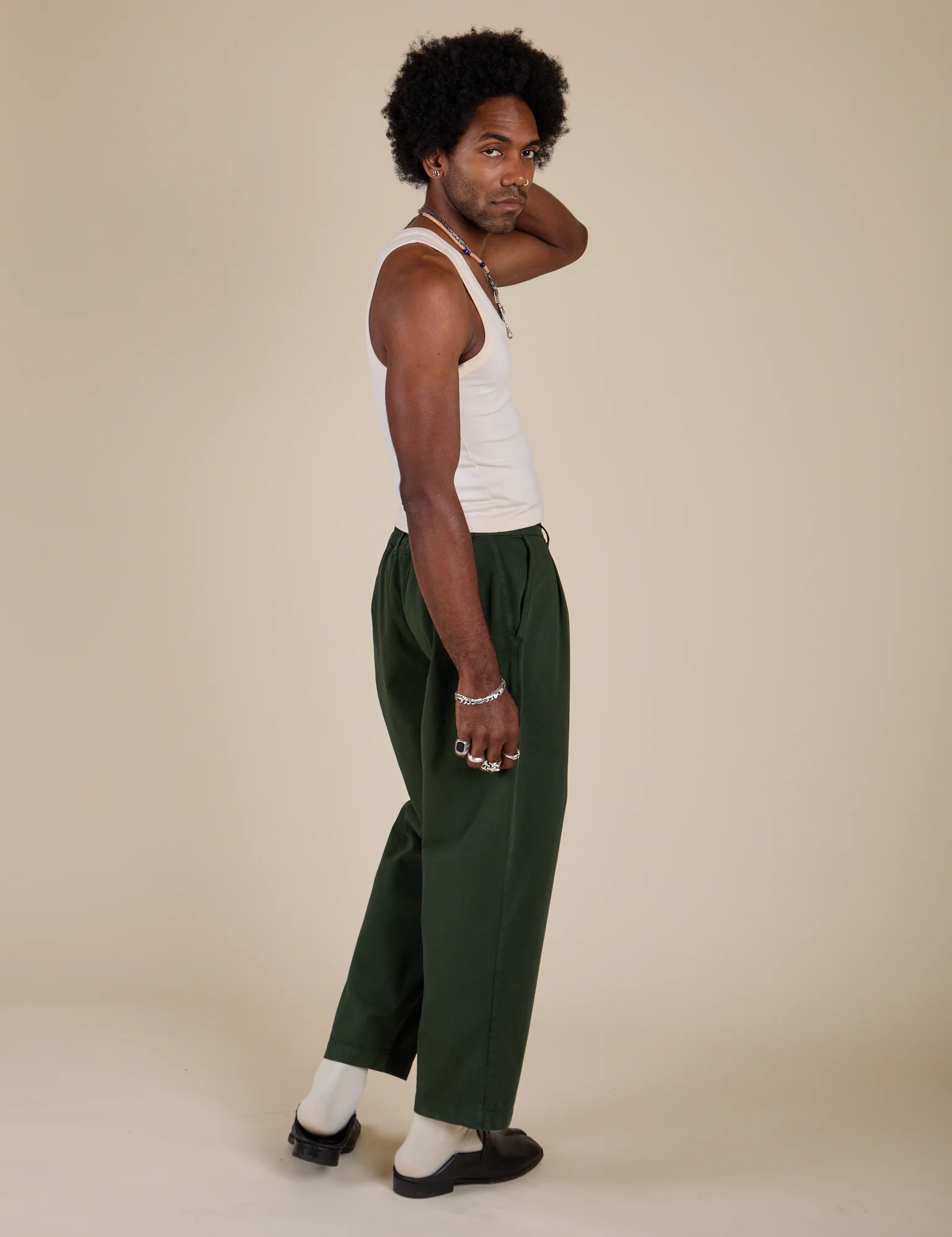 Heavyweight Trousers - Swamp Green - Image 26