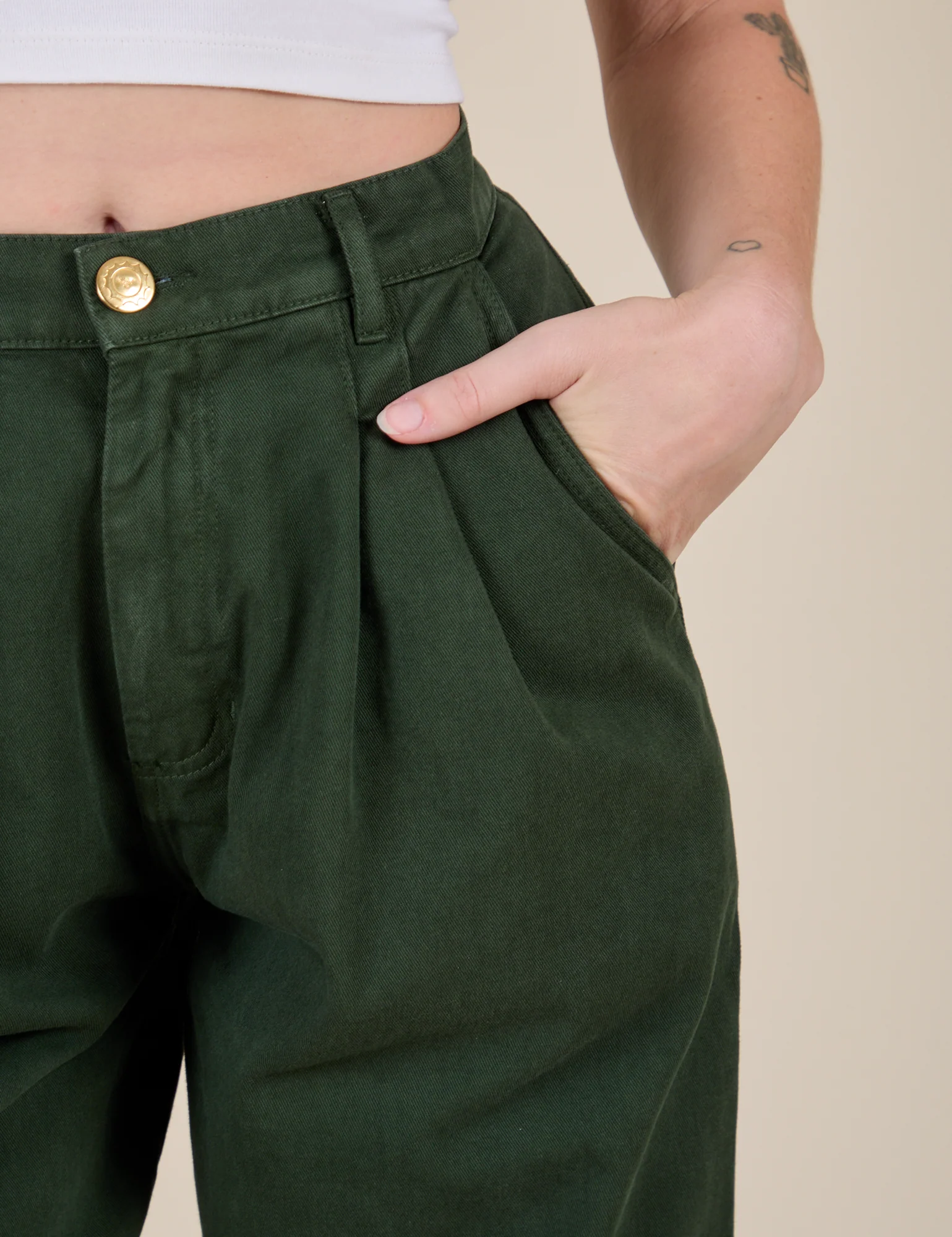 Heavyweight Trousers - Swamp Green - Image 4