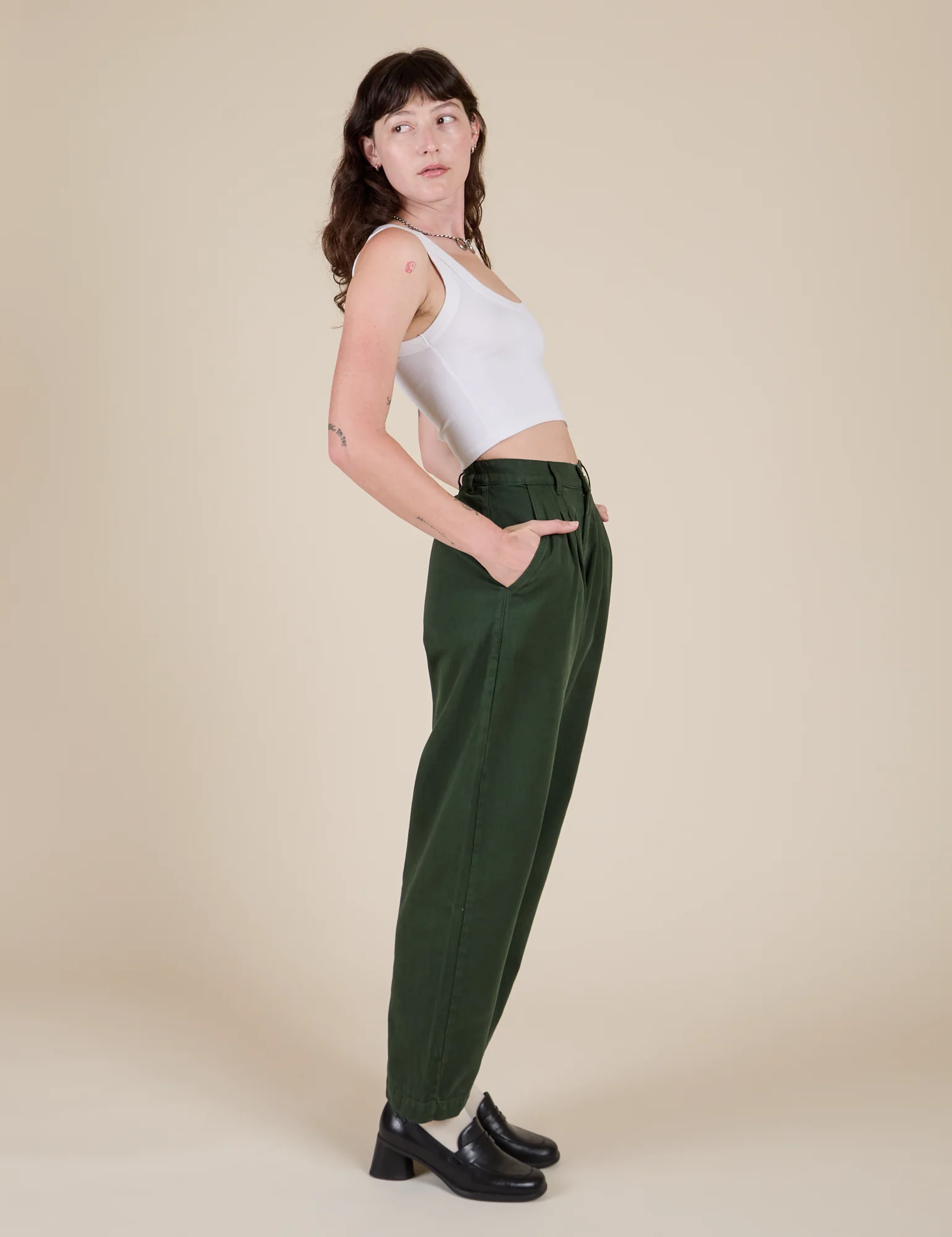 Heavyweight Trousers - Swamp Green - Image 7