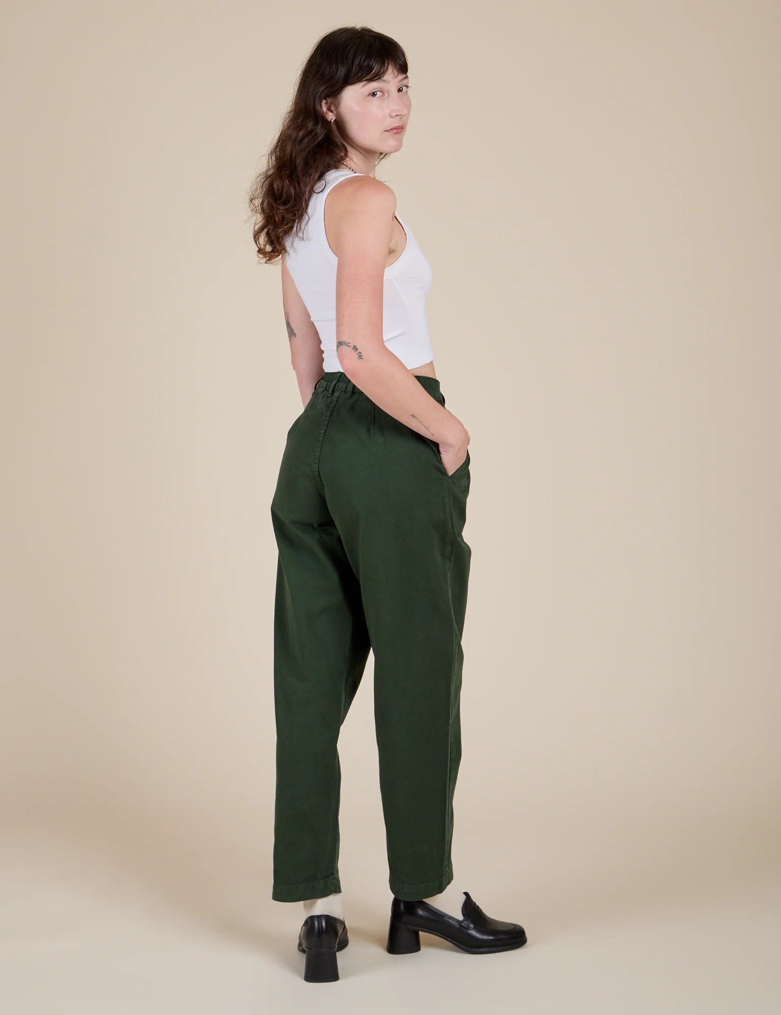 Heavyweight Trousers - Swamp Green - Image 8