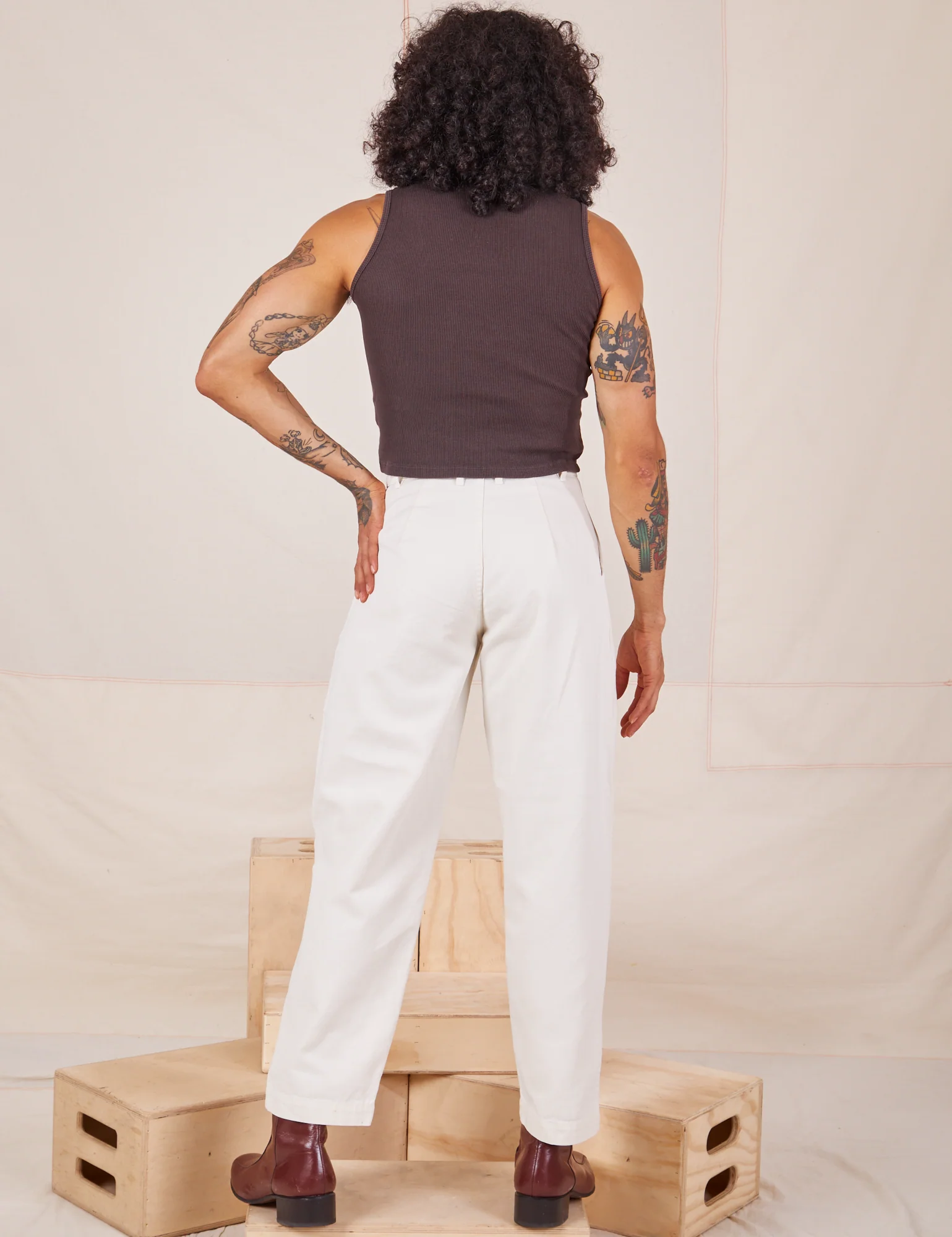 Heavyweight Trousers - Vintage Tee White - Image 11
