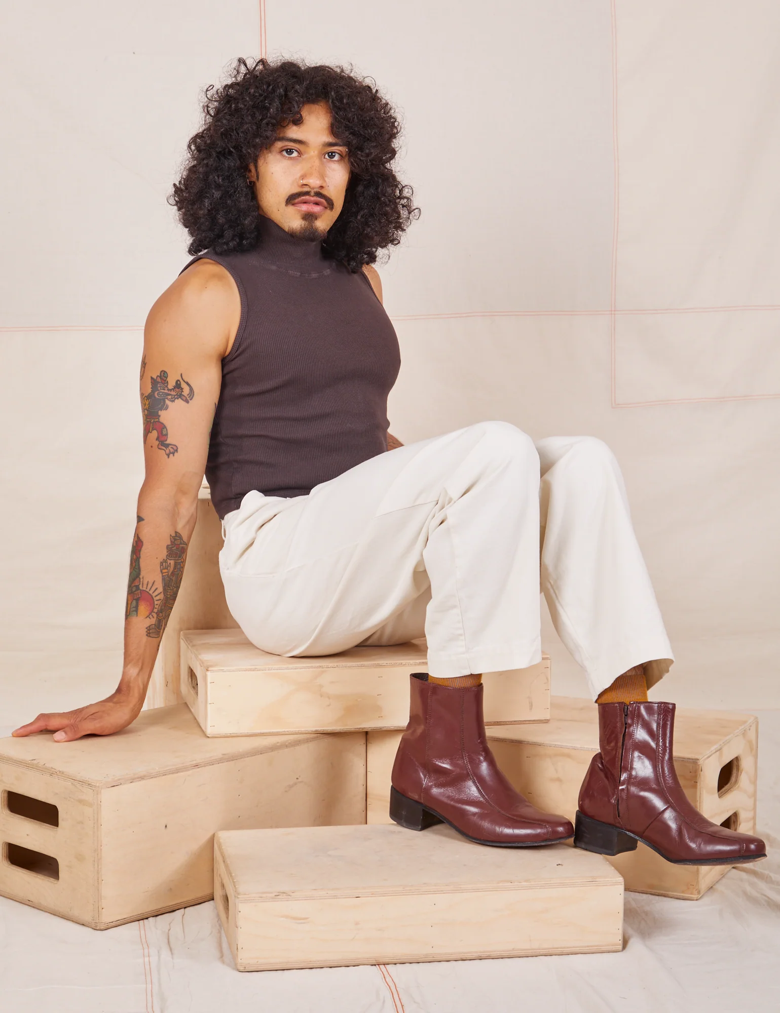 Heavyweight Trousers - Vintage Tee White - Image 12