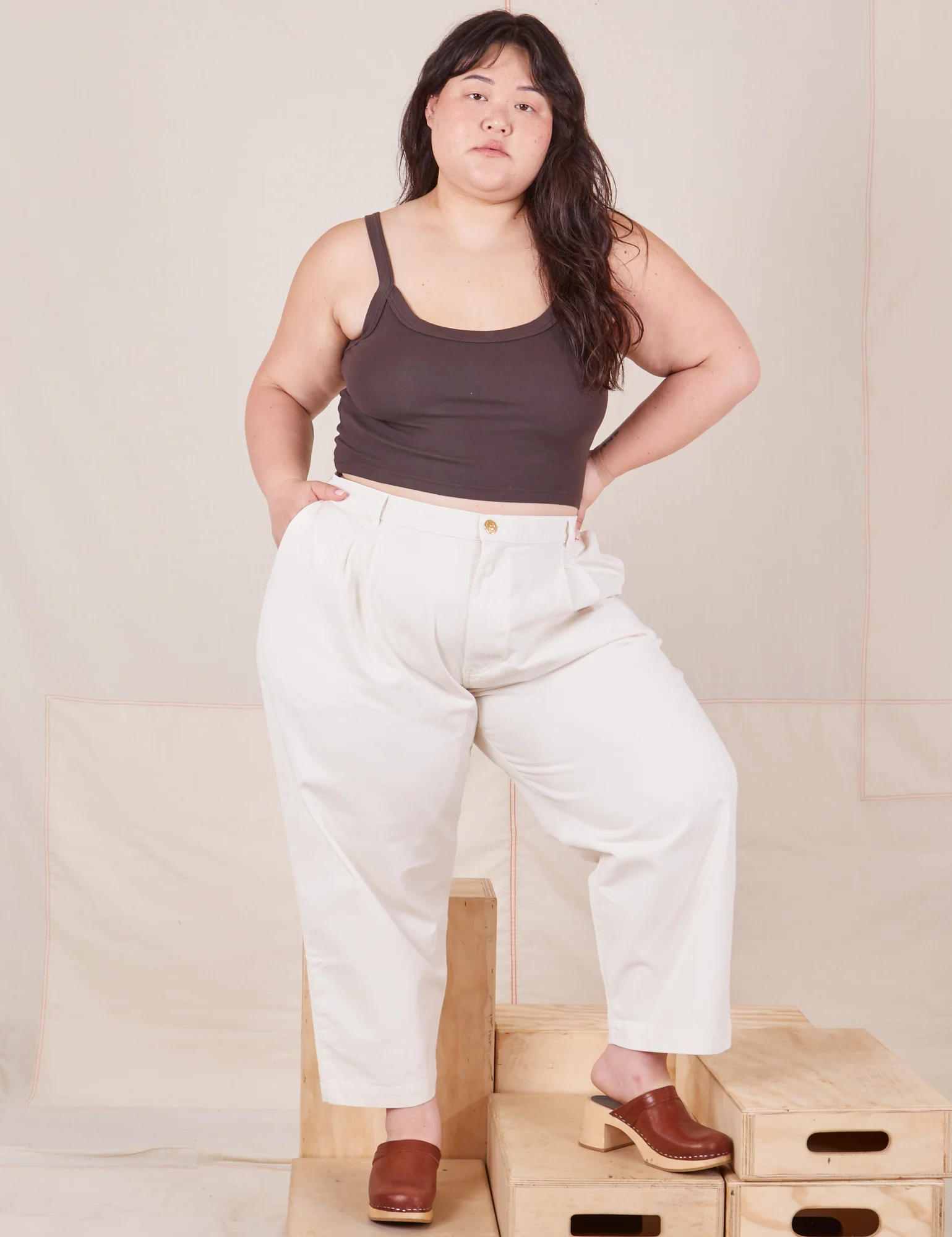 Heavyweight Trousers - Vintage Tee White - Image 13