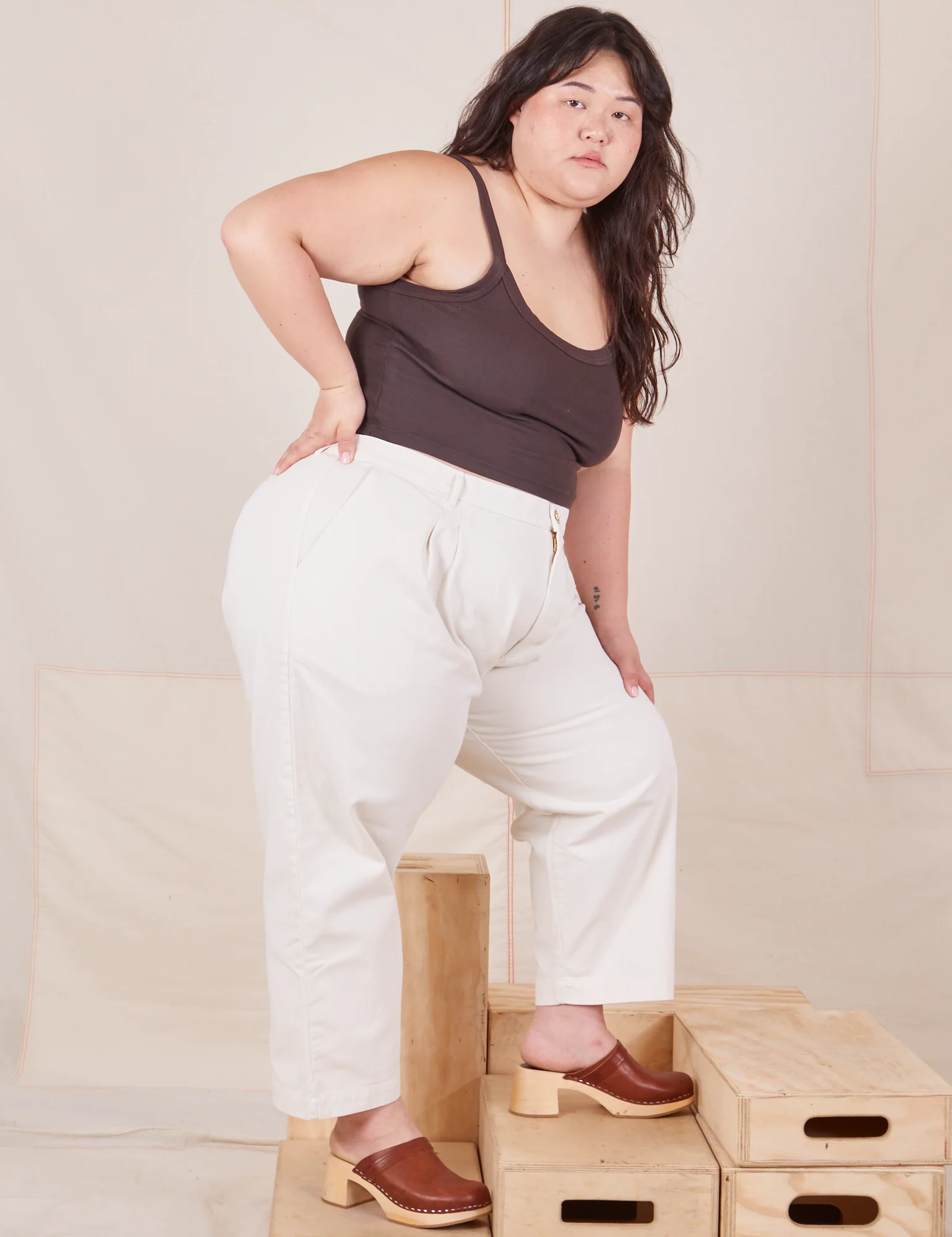 Heavyweight Trousers - Vintage Tee White - Image 15