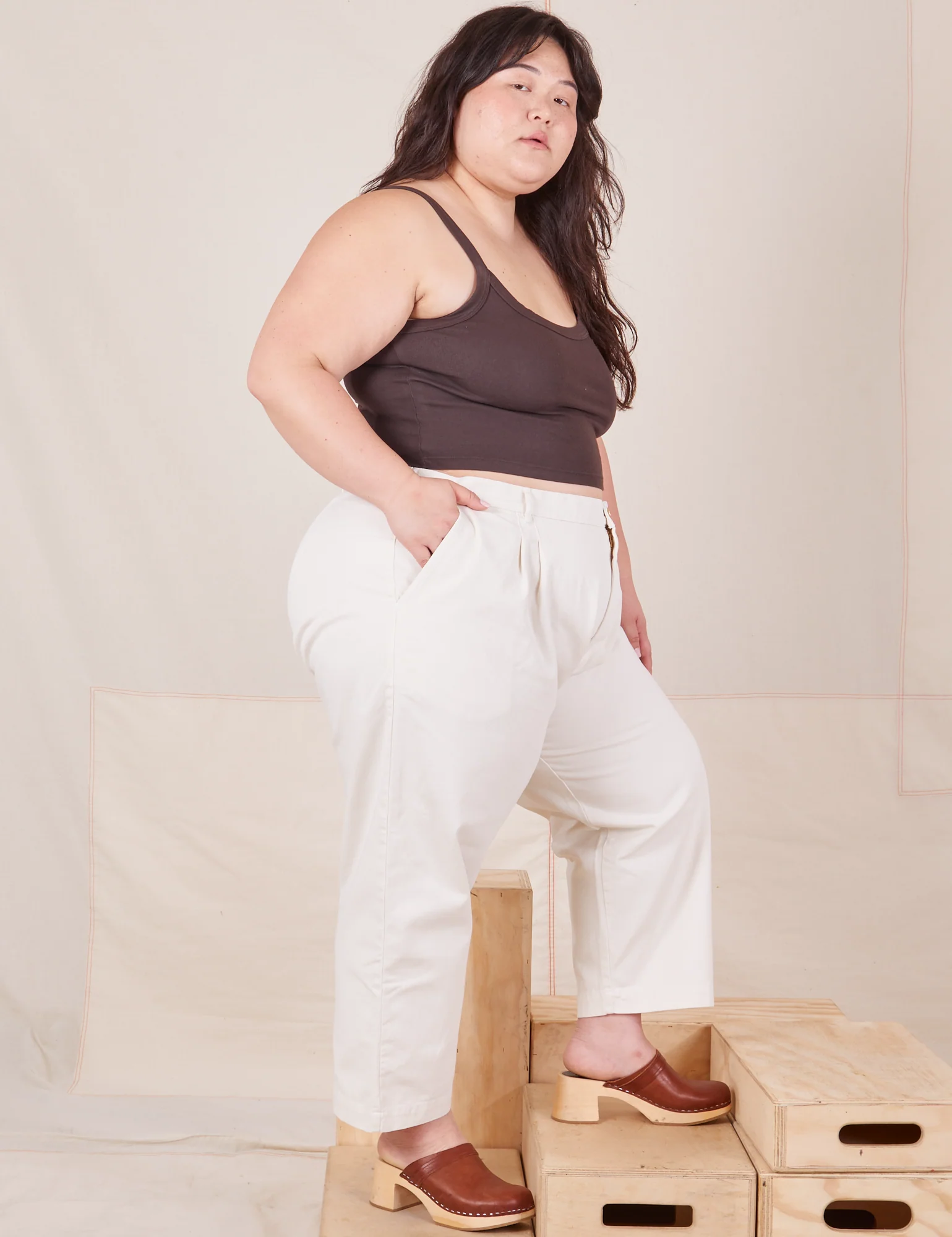 Heavyweight Trousers - Vintage Tee White - Image 16