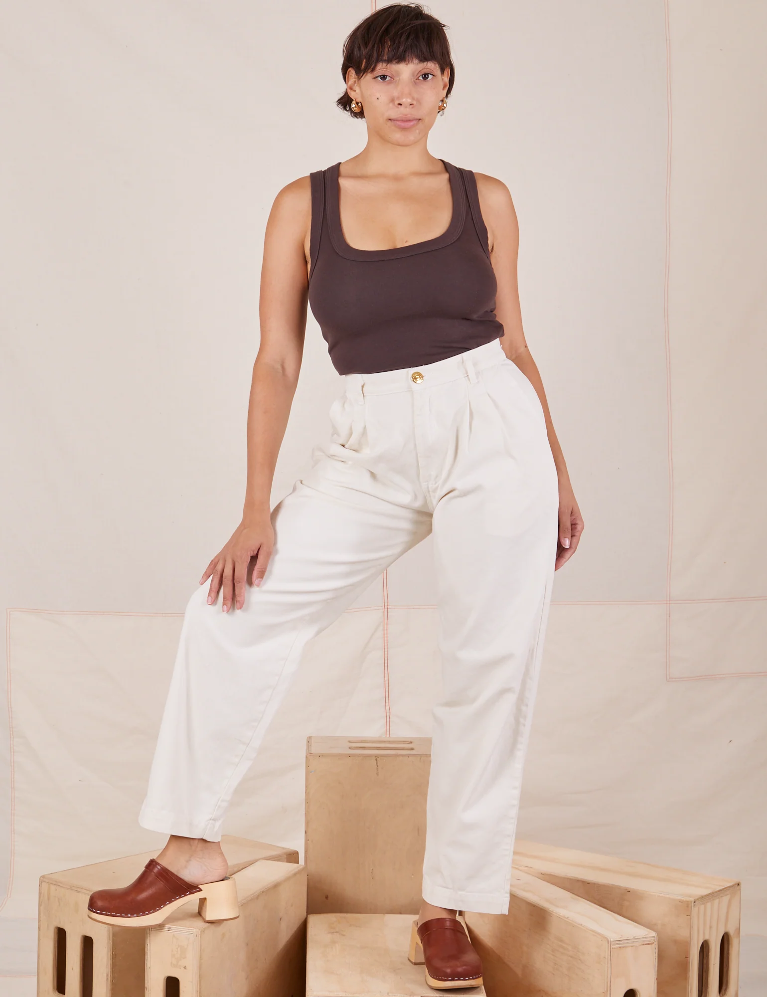 Heavyweight Trousers - Vintage Tee White - Image 20