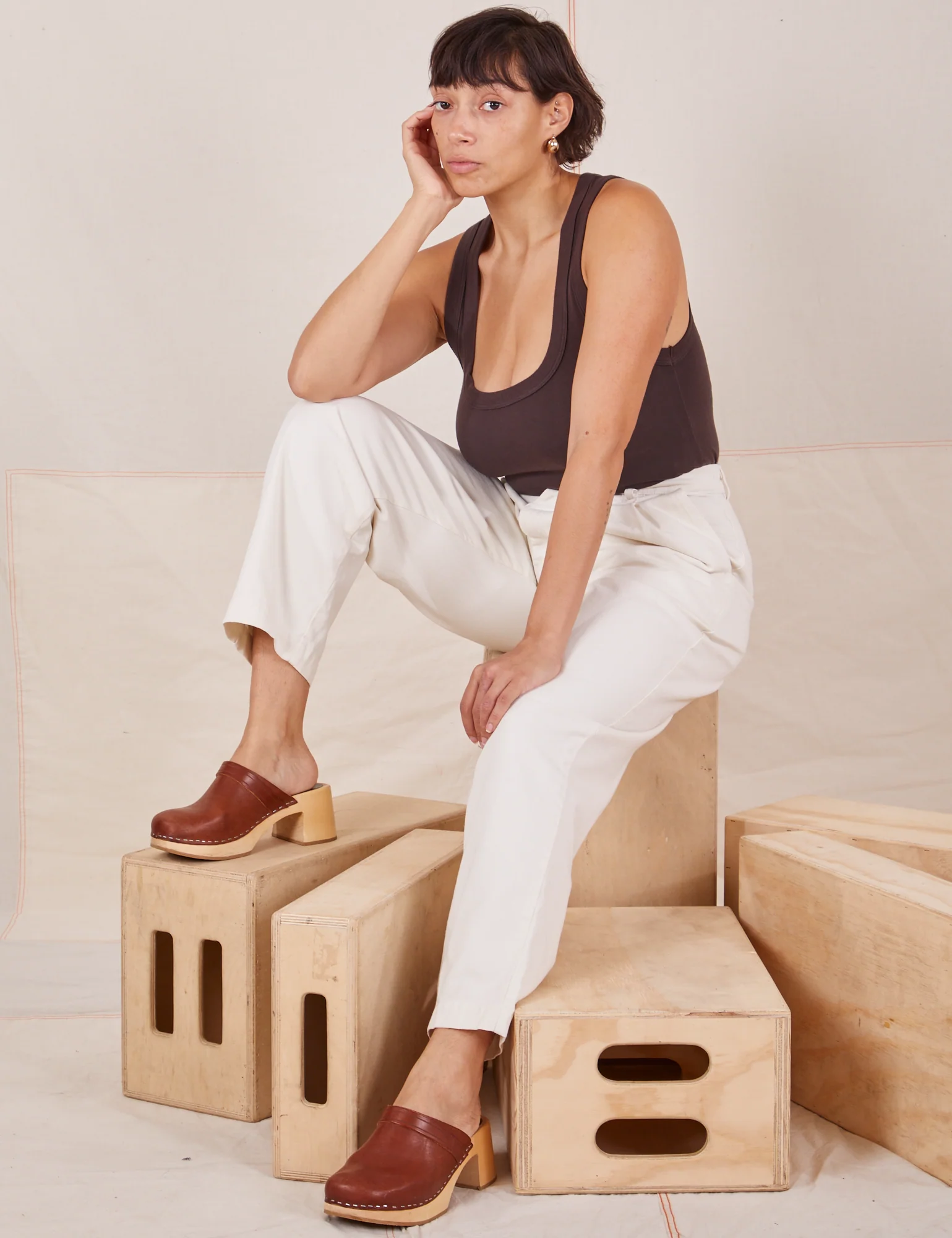 Heavyweight Trousers - Vintage Tee White - Image 24