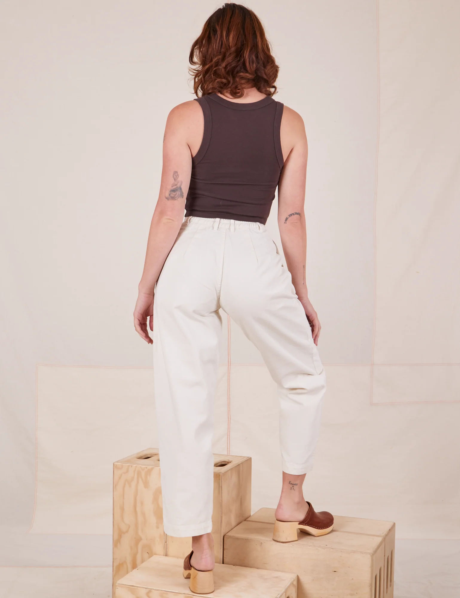 Heavyweight Trousers - Vintage Tee White - Image 6