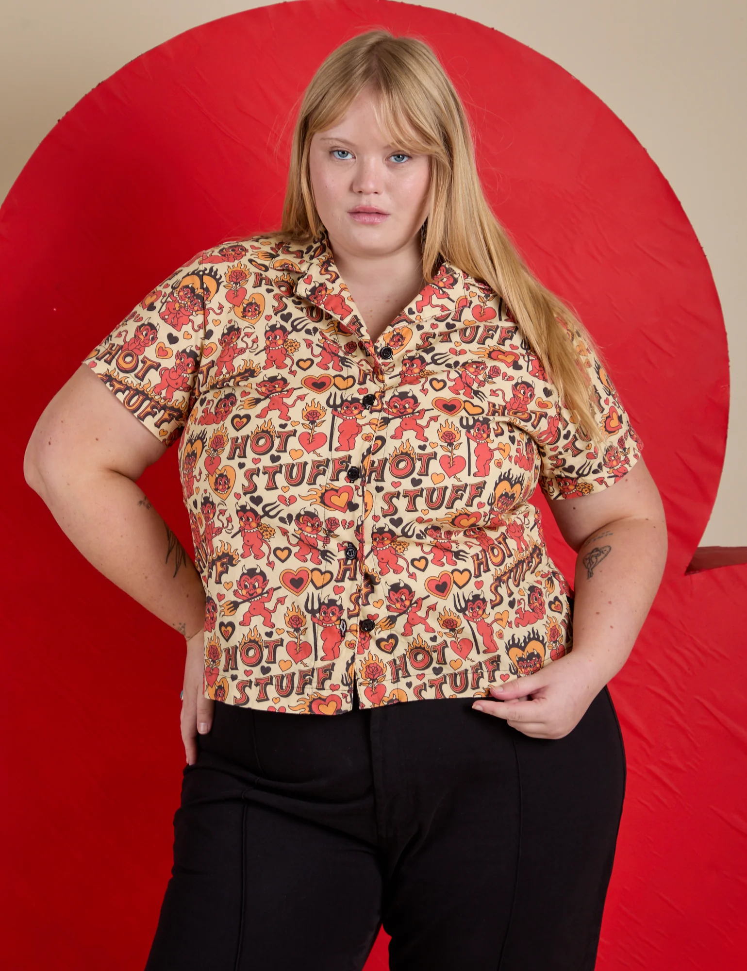 Hot Stuff Print Pantry Button-Up *FINAL SALE* - Image 11
