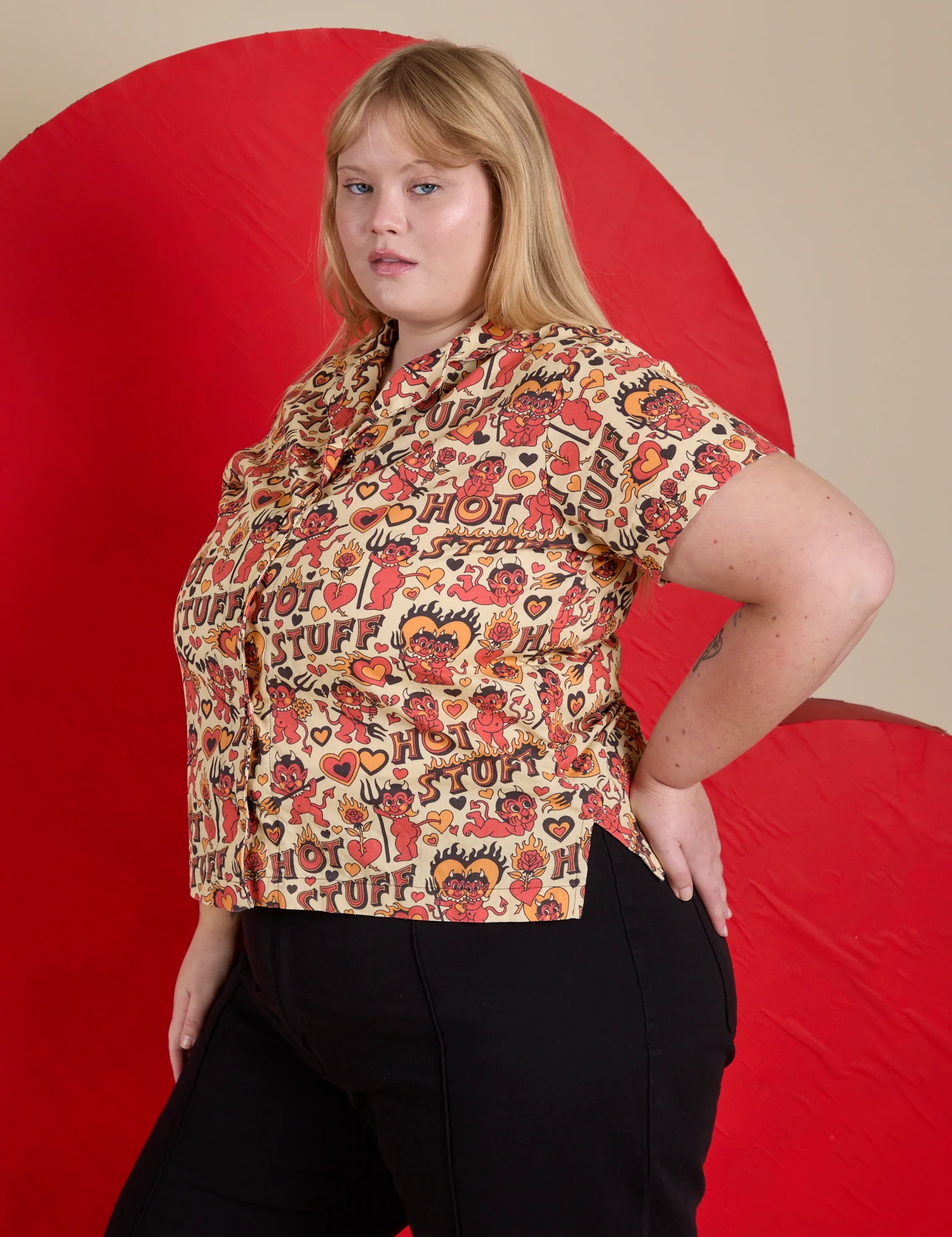 Hot Stuff Print Pantry Button-Up *FINAL SALE* - Image 14