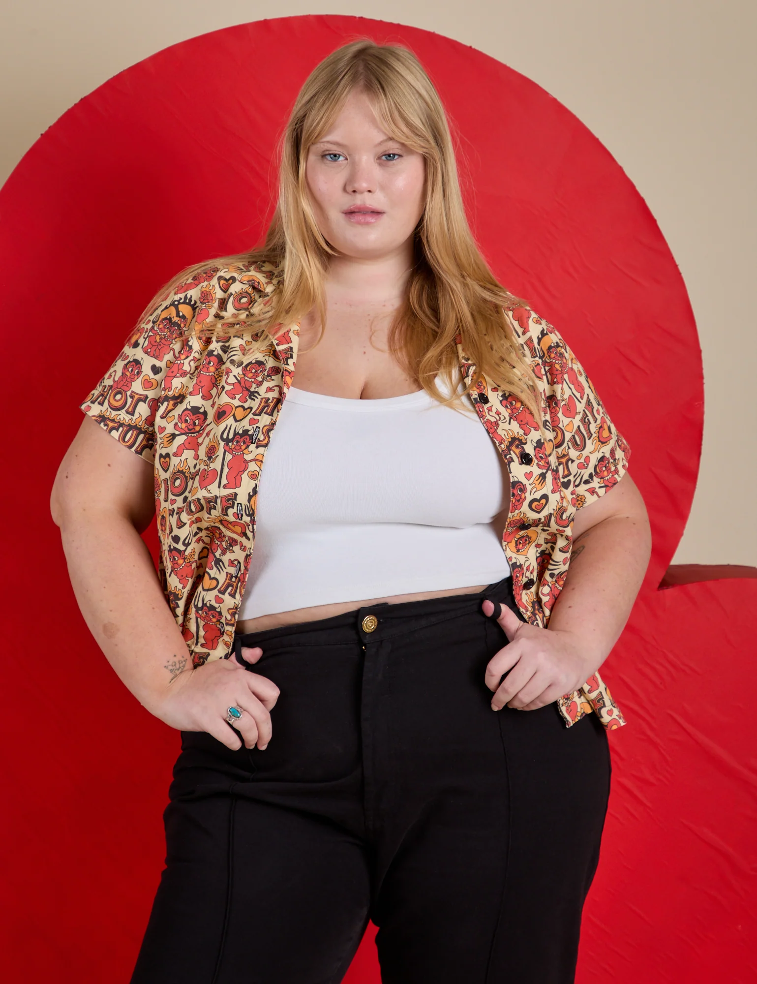 Hot Stuff Print Pantry Button-Up *FINAL SALE* - Image 18