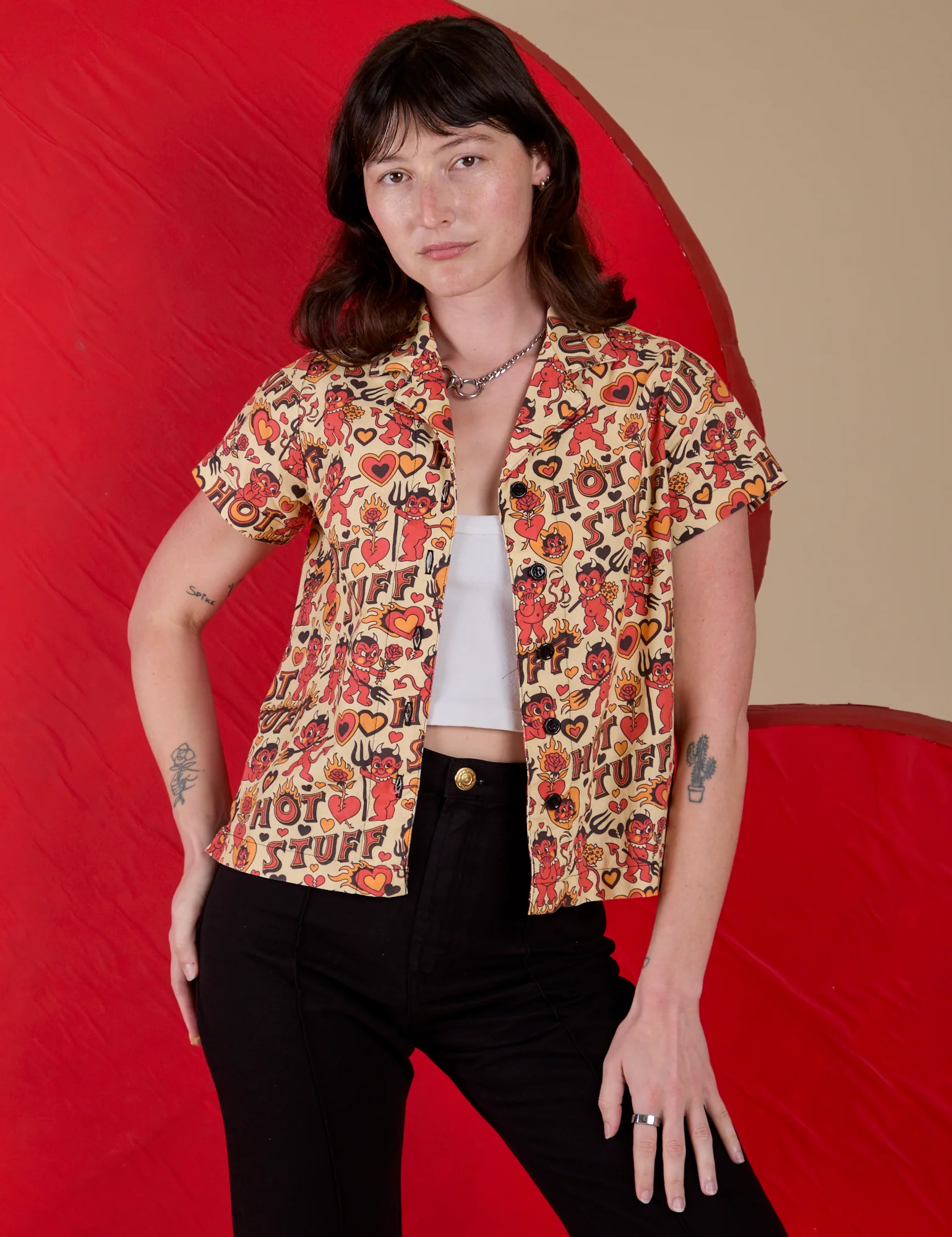 Hot Stuff Print Pantry Button-Up *FINAL SALE* - Image 21