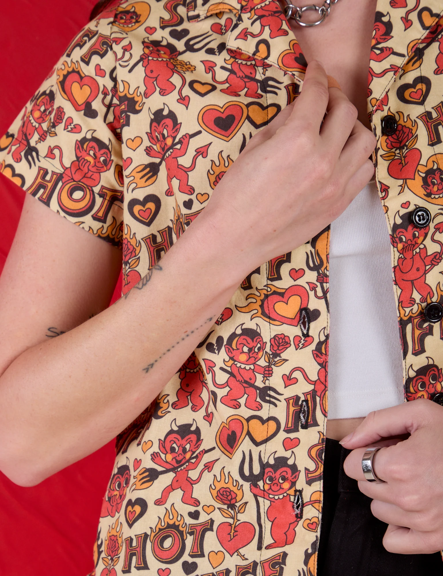 Hot Stuff Print Pantry Button-Up *FINAL SALE* - Image 22