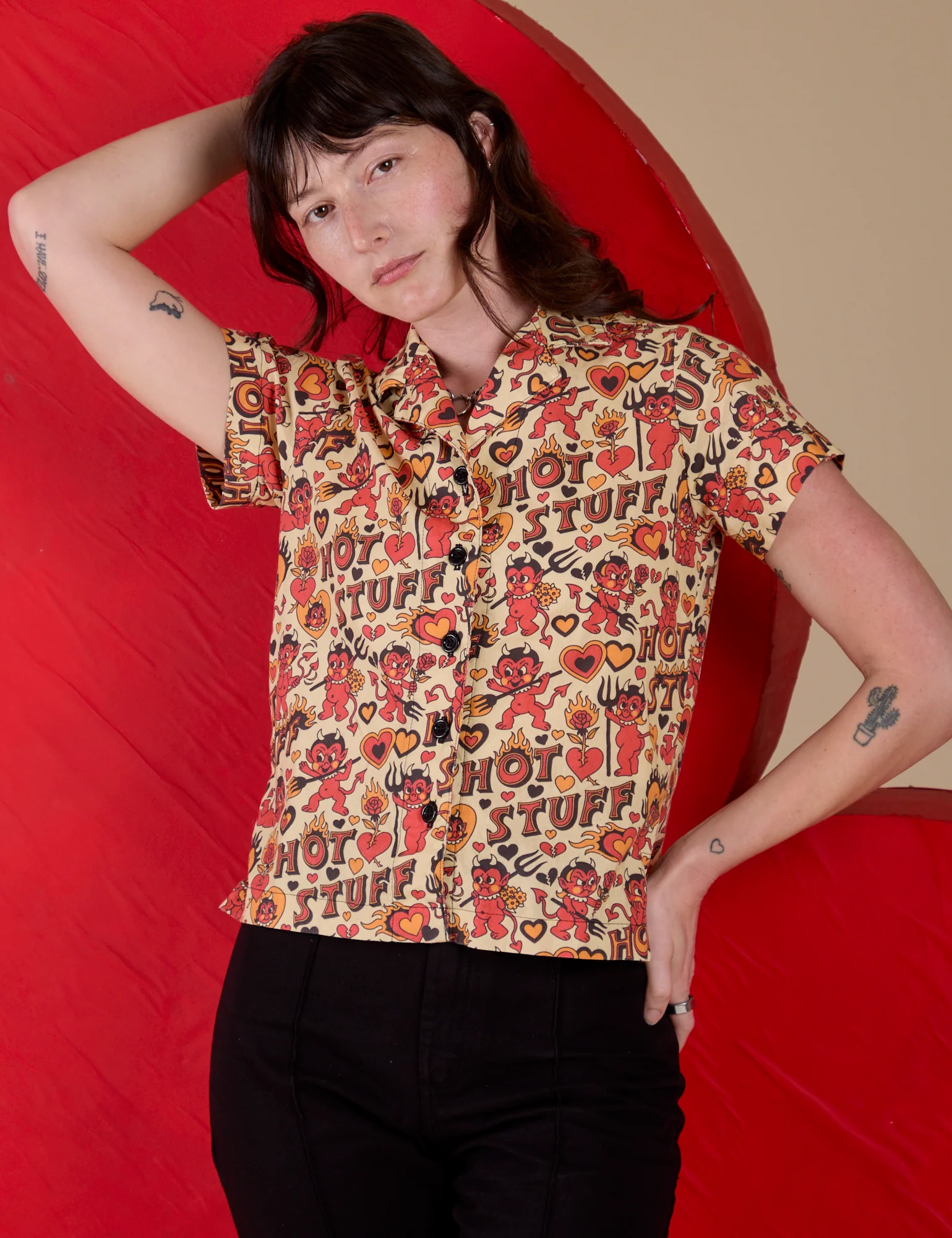 Hot Stuff Print Pantry Button-Up *FINAL SALE* - Image 23