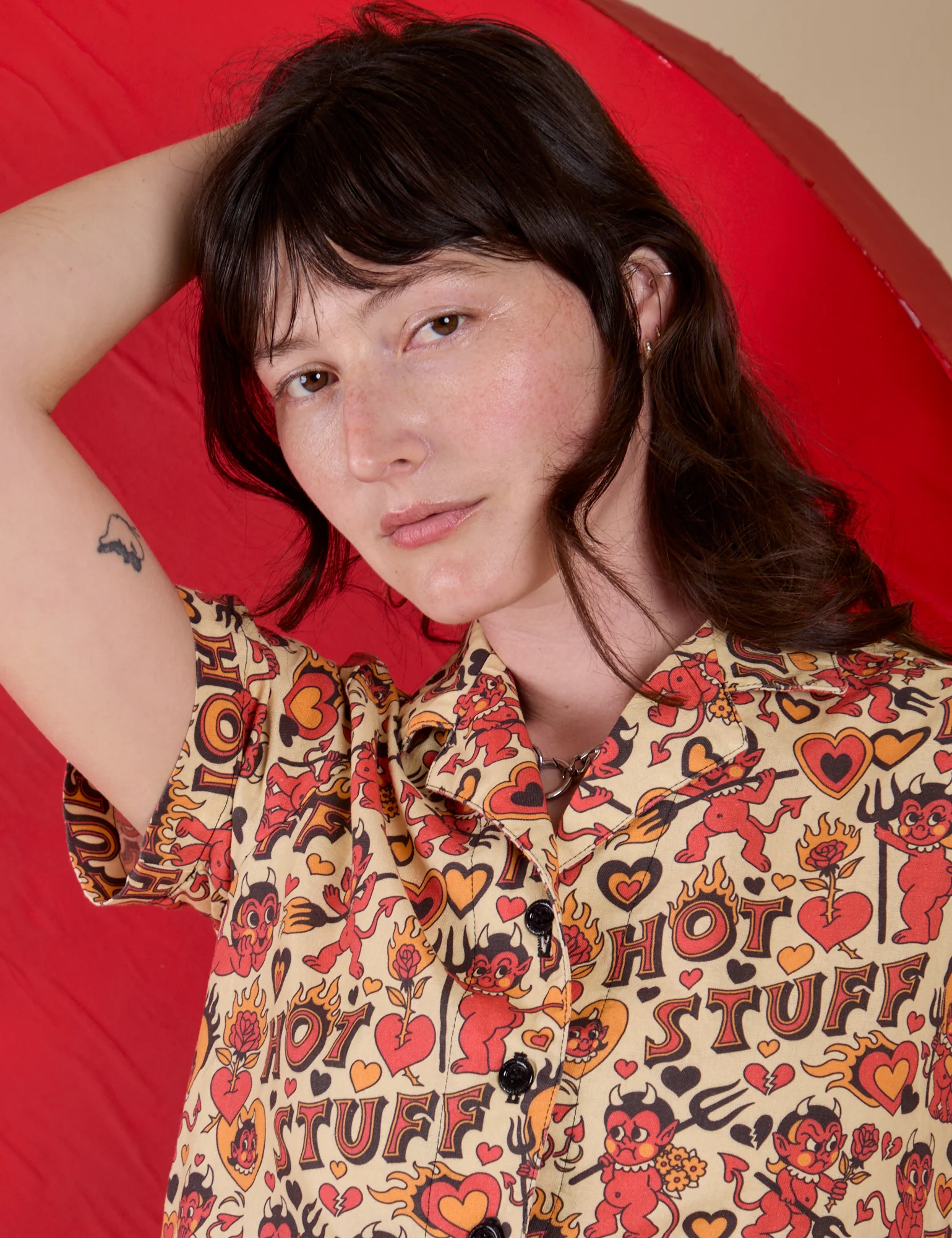 Hot Stuff Print Pantry Button-Up *FINAL SALE* - Image 24