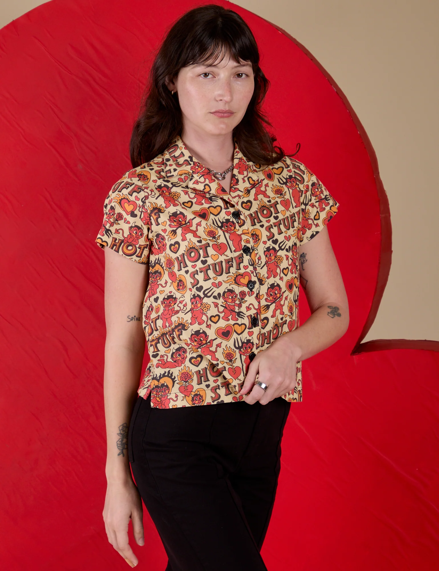 Hot Stuff Print Pantry Button-Up *FINAL SALE* - Image 25
