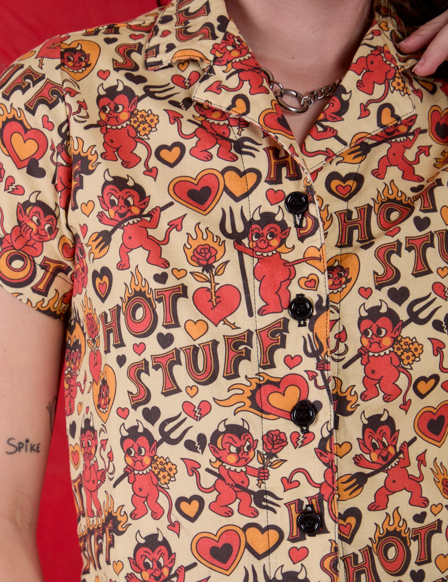Hot Stuff Print Pantry Button-Up *FINAL SALE* - Image 26