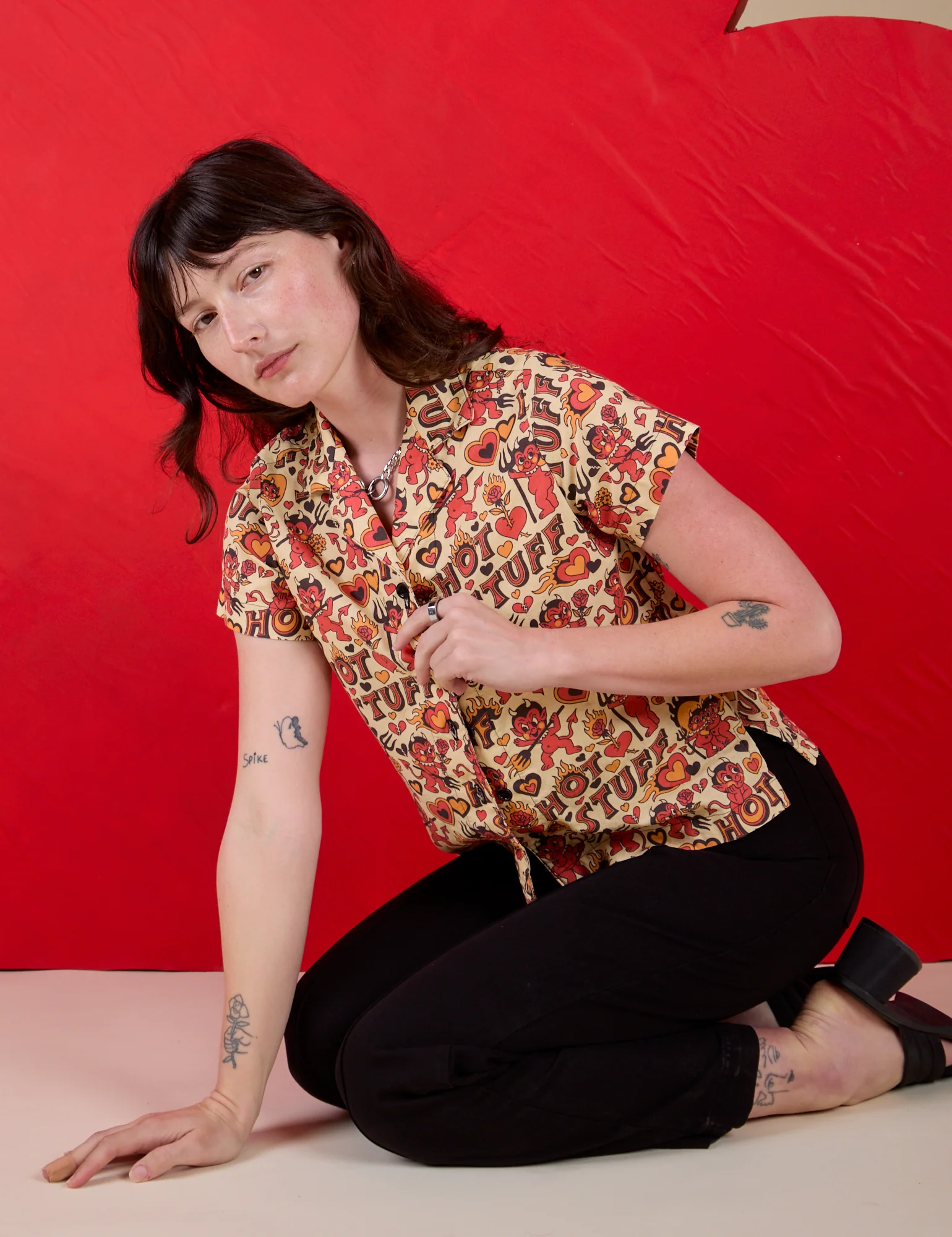 Hot Stuff Print Pantry Button-Up *FINAL SALE* - Image 30