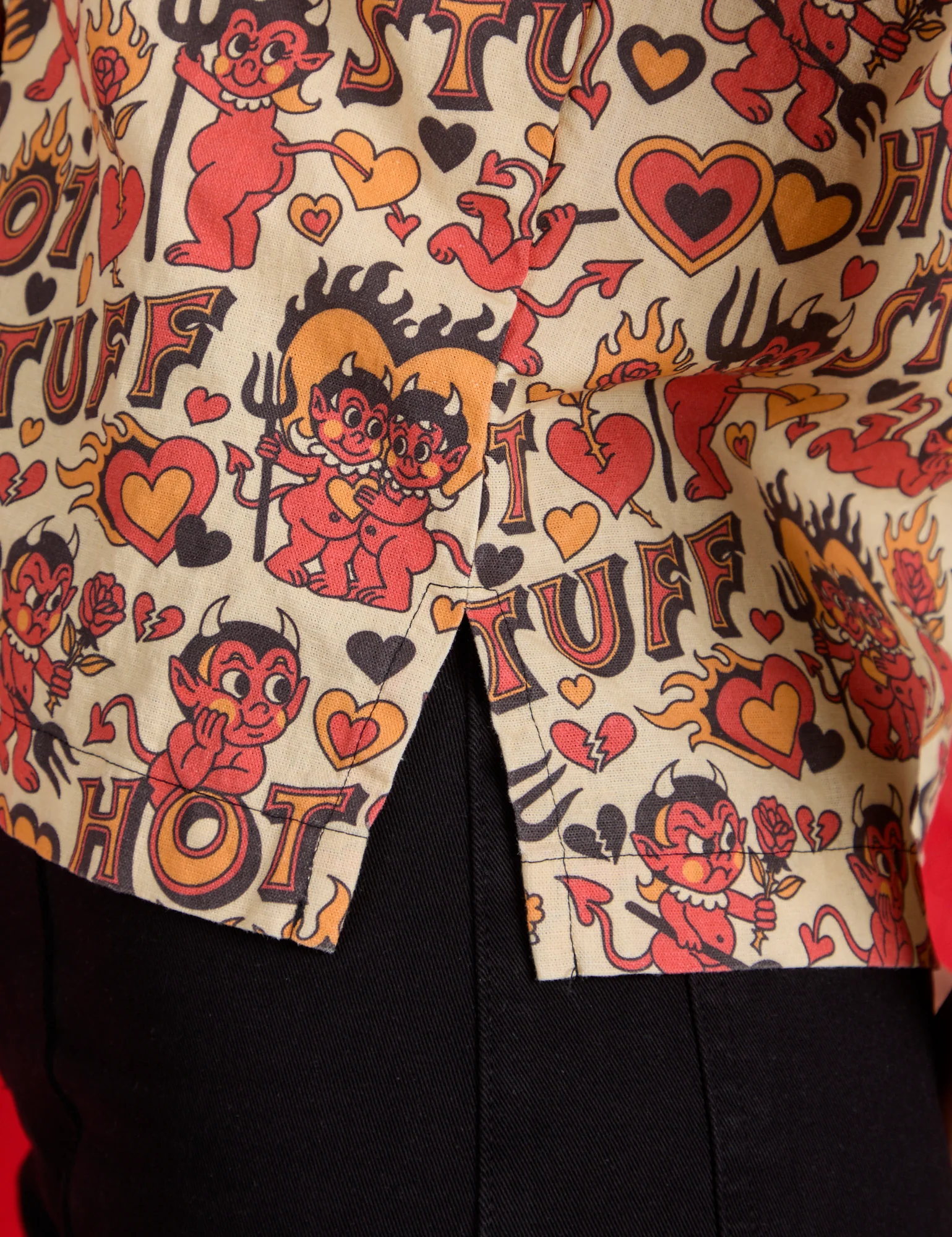 Hot Stuff Print Pantry Button-Up *FINAL SALE* - Image 8