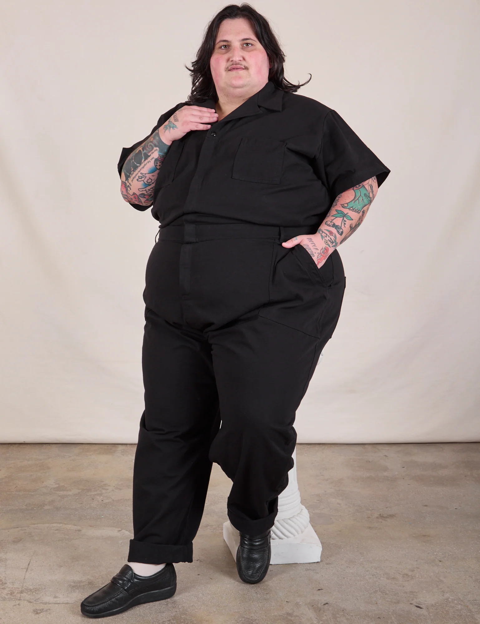 Long Jumpsuit - Basic Black - Image 18