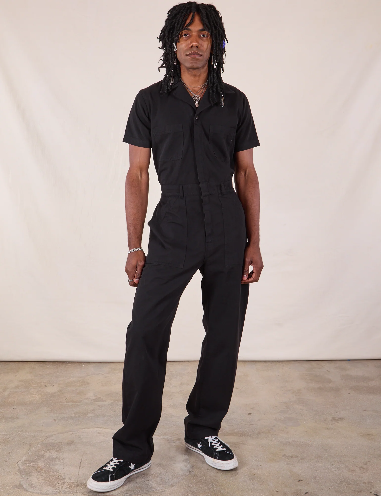 Long Jumpsuit - Basic Black - Image 3