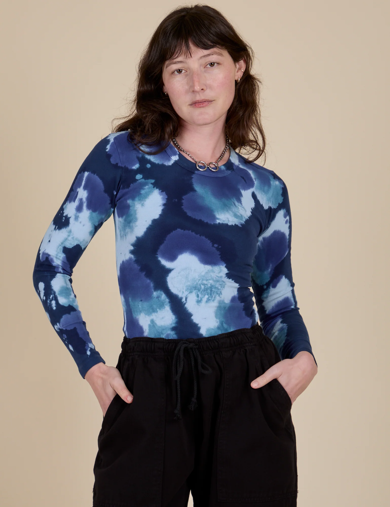 Long Sleeve Baby Tee - Blue Magic Waters - Image 10