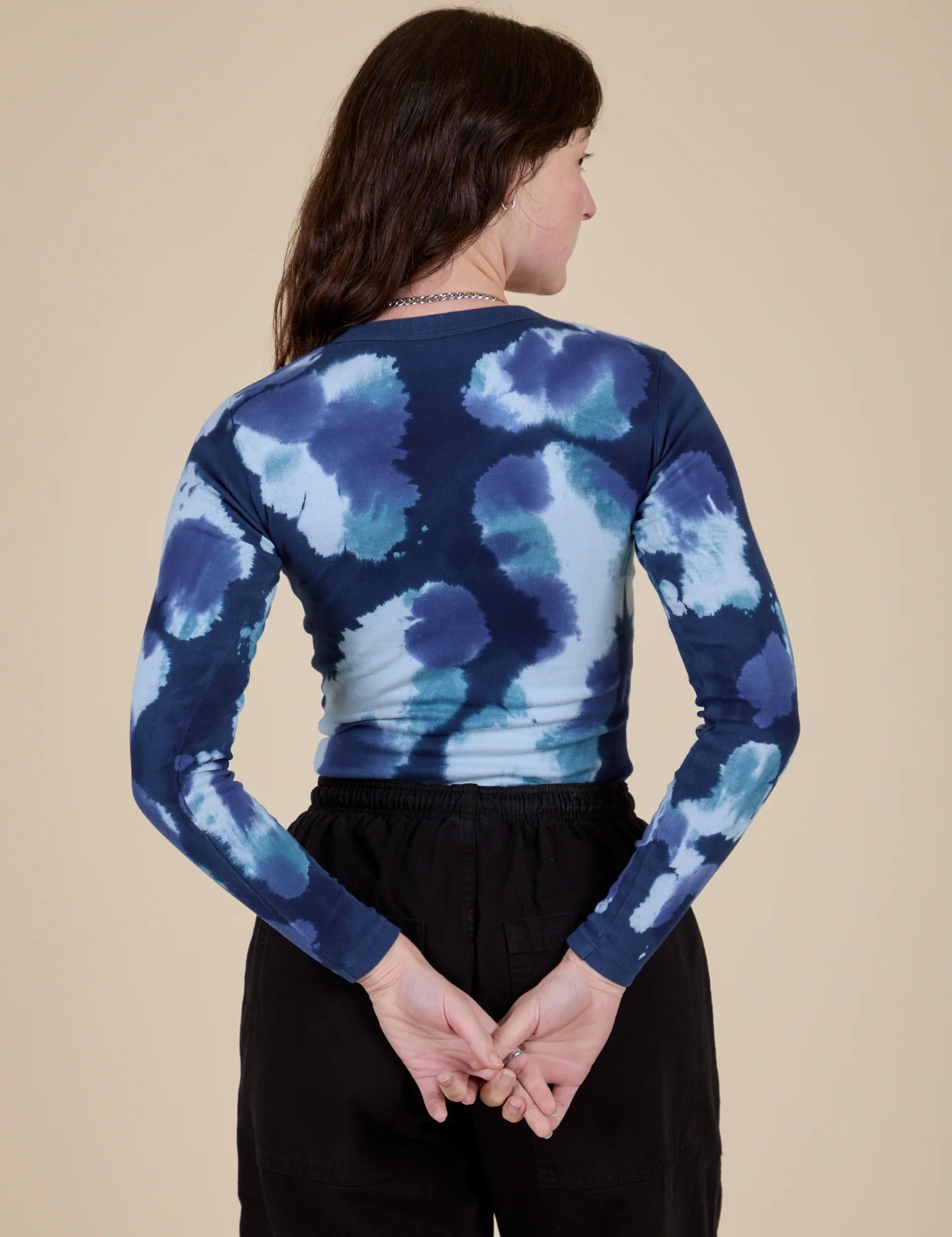 Long Sleeve Baby Tee - Blue Magic Waters - Image 15