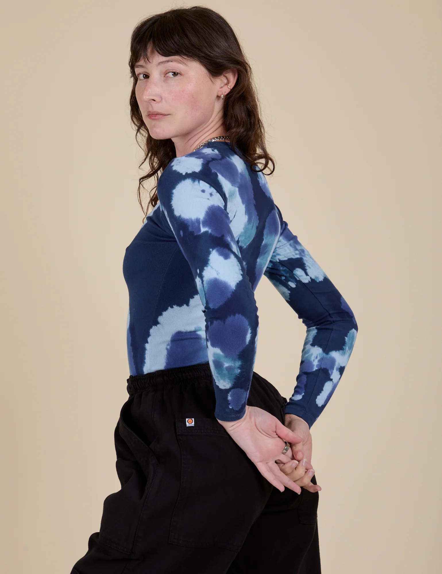 Long Sleeve Baby Tee - Blue Magic Waters - Image 16