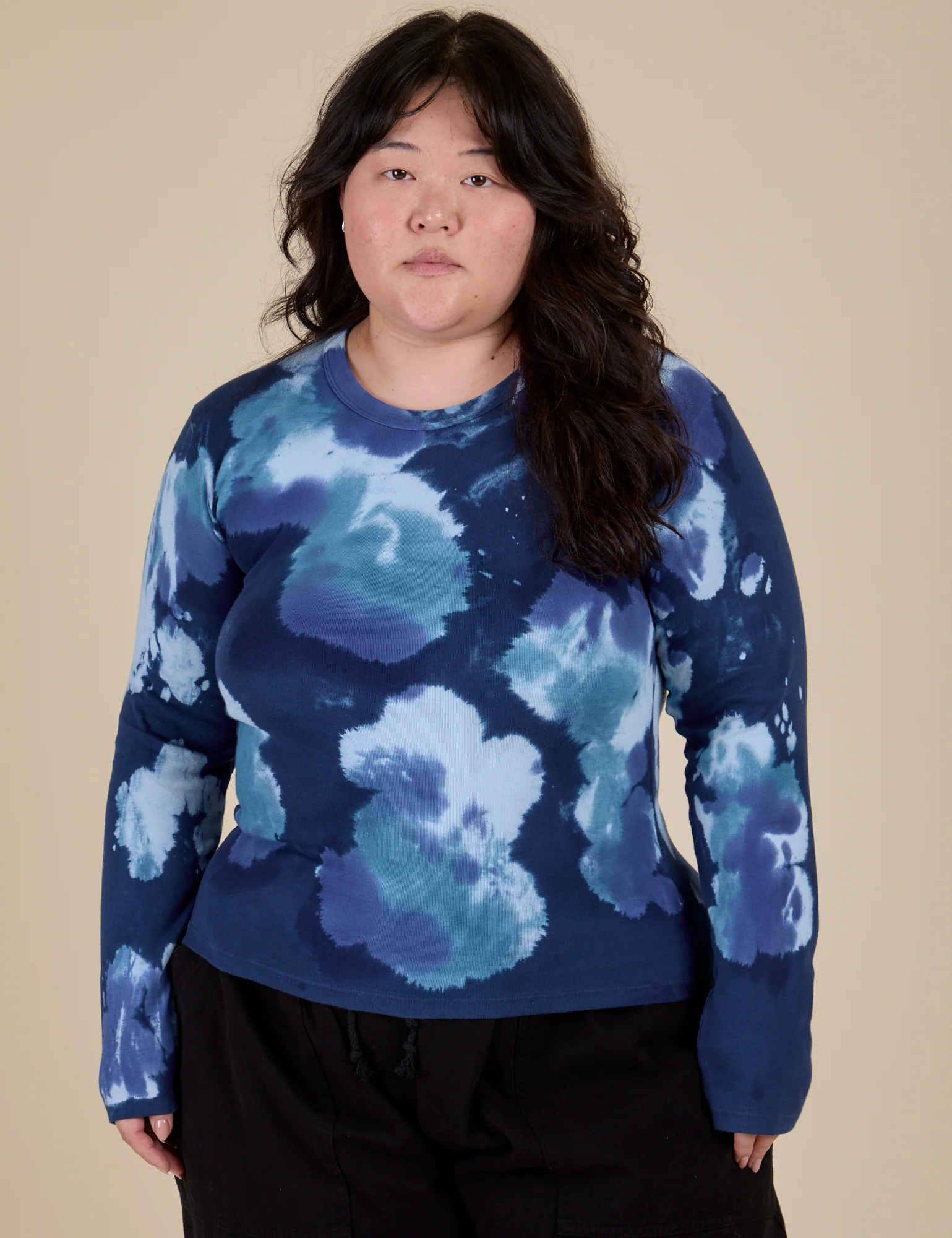 Long Sleeve Baby Tee - Blue Magic Waters - Image 3