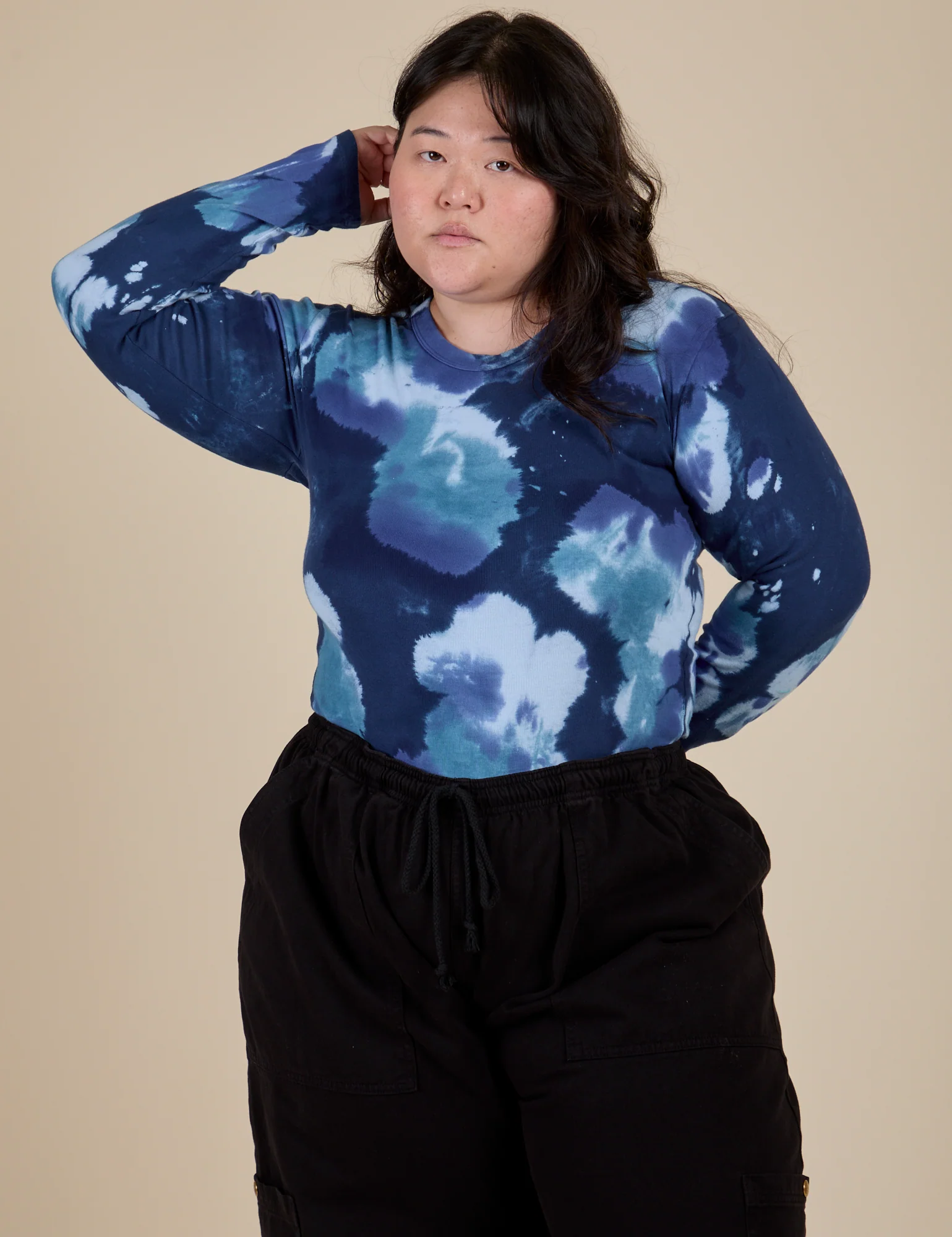 Long Sleeve Baby Tee - Blue Magic Waters - Image 5