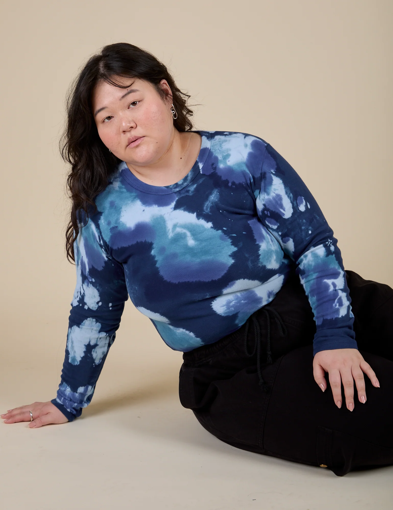 Long Sleeve Baby Tee - Blue Magic Waters - Image 8